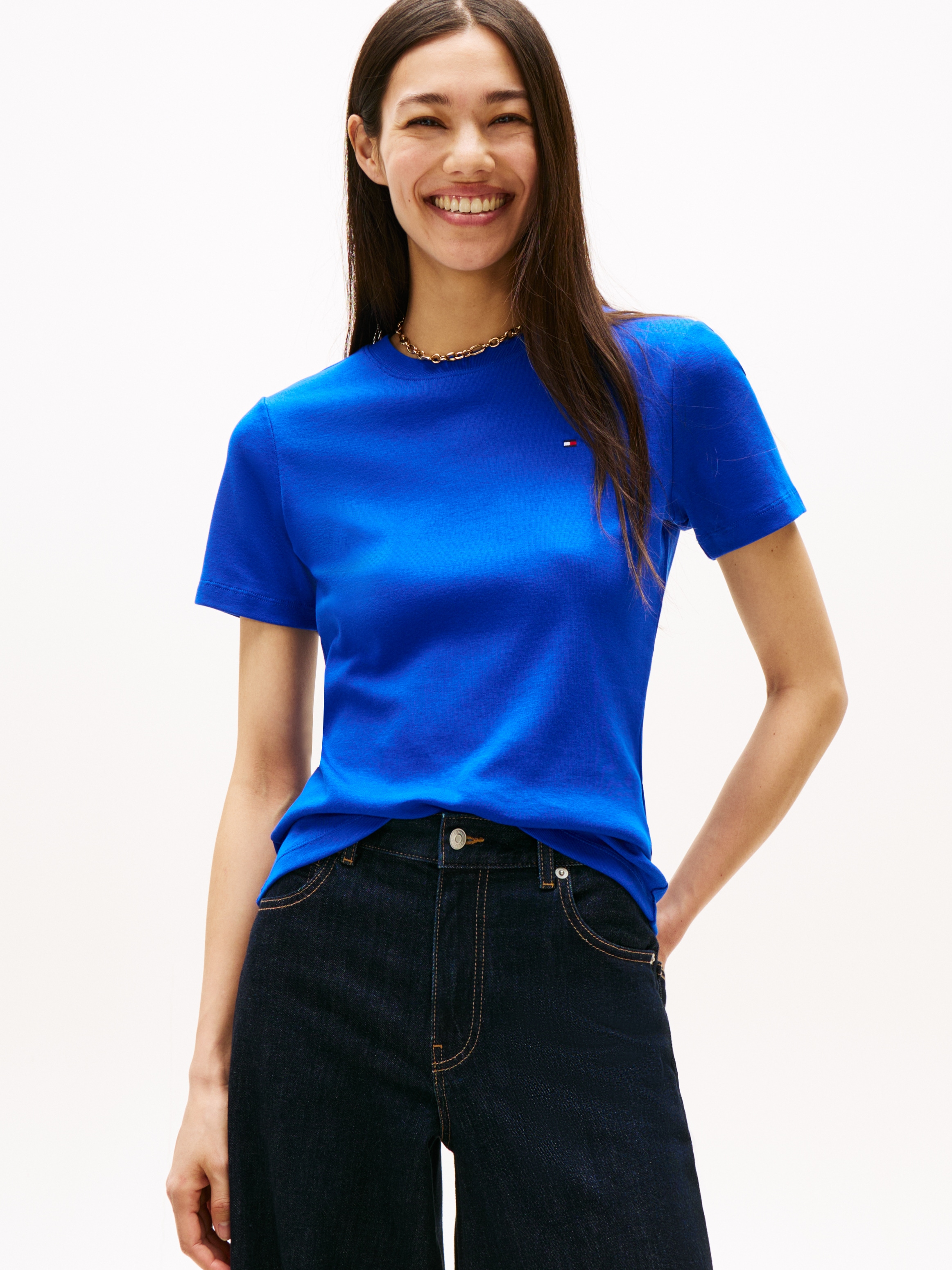 Tommy Hilfiger T-Shirt "SLIM CODY C-NK SS", mit Logostickerei günstig online kaufen