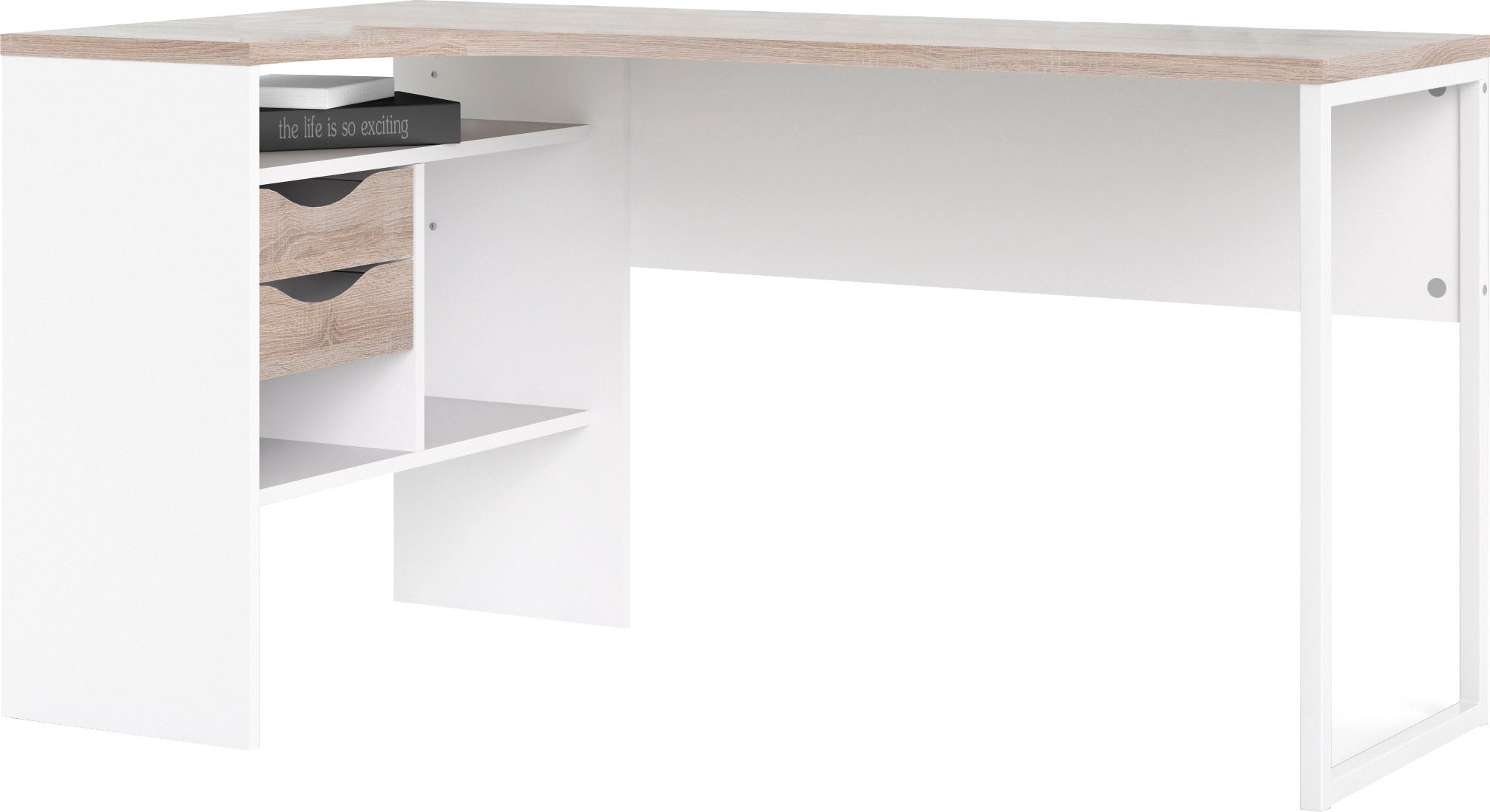 INOSIGN Eckschreibtisch "Plus" Schreibtisch mit vielen Stauraummöglichkeite günstig online kaufen