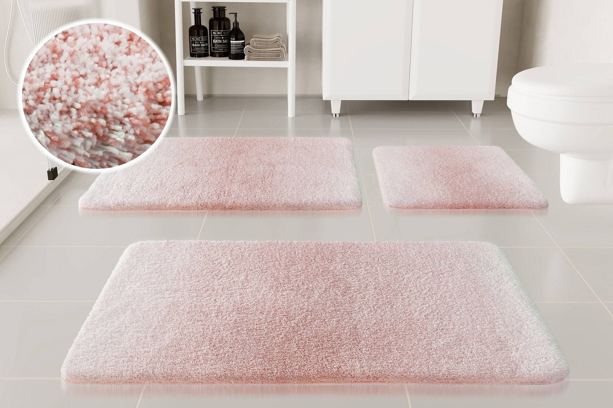 OTTO home Badematte "Utta" Höhe 25 mm rutschhemmend beschichtet schnell tro günstig online kaufen