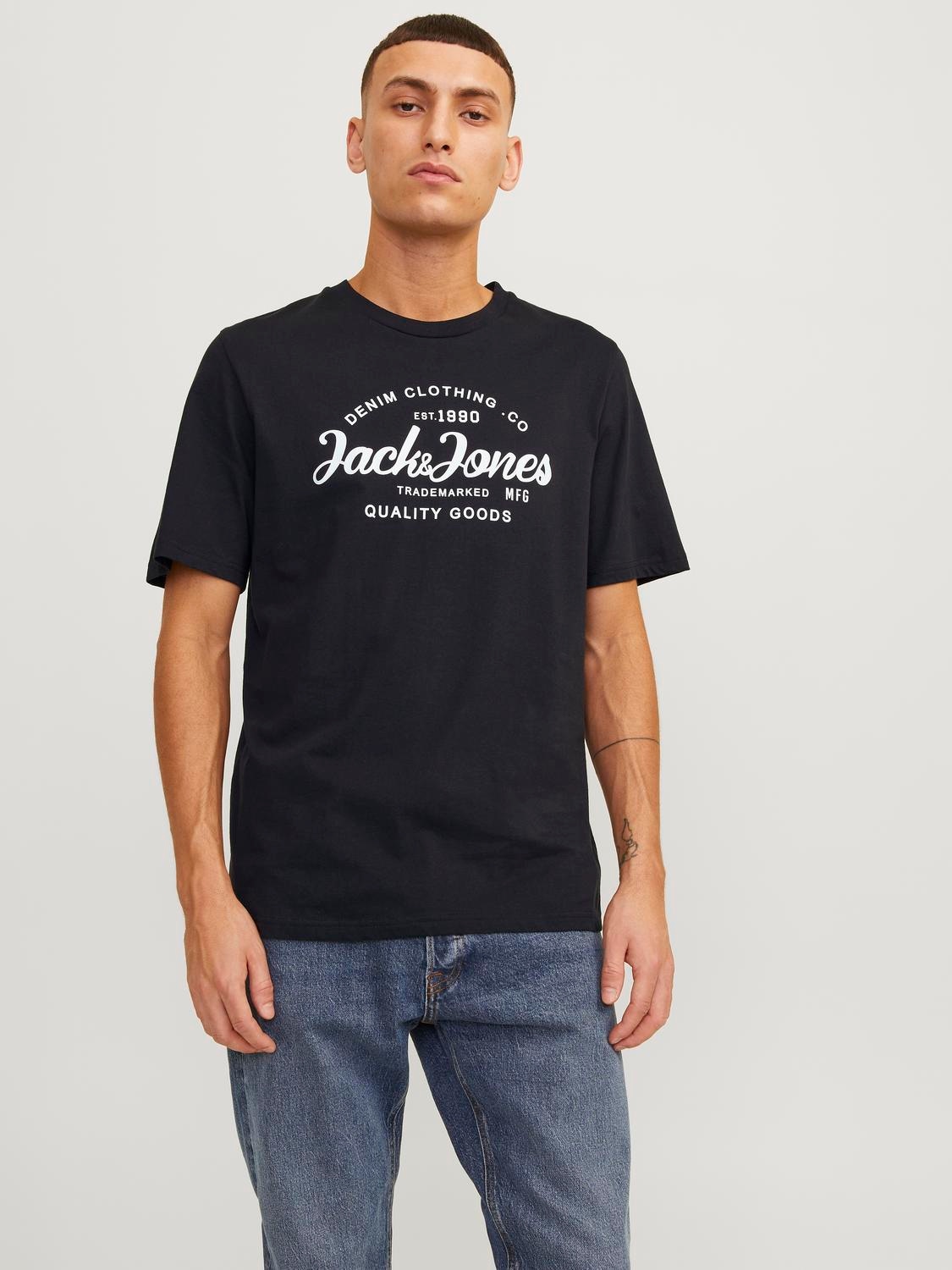 Jack & Jones Kurzarmshirt "JJFOREST TEE SS CREW NECK"
