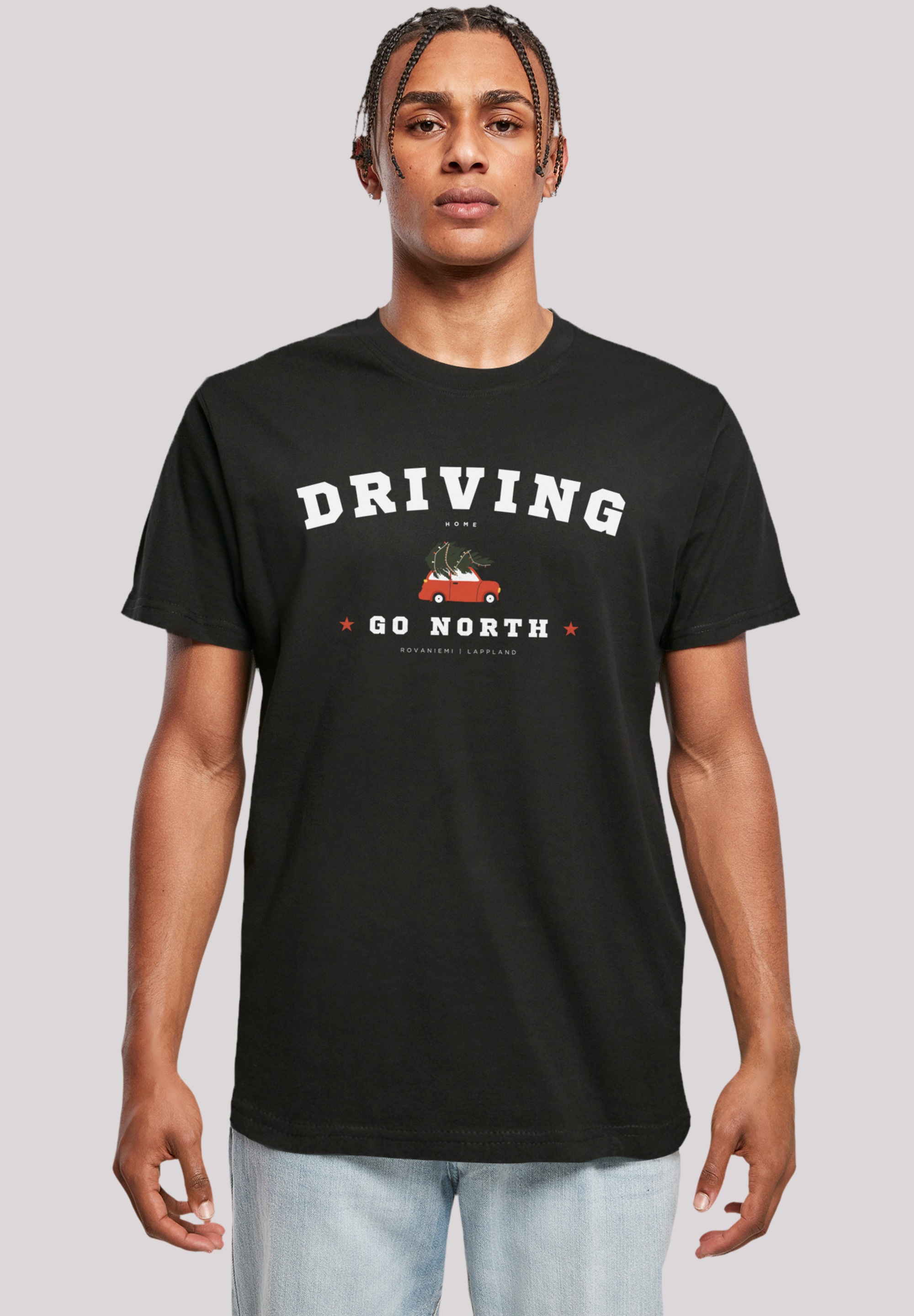 F4NT4STIC T-Shirt "Driving Home Weihnachten", Weihnachten, Geschenk, Logo günstig online kaufen