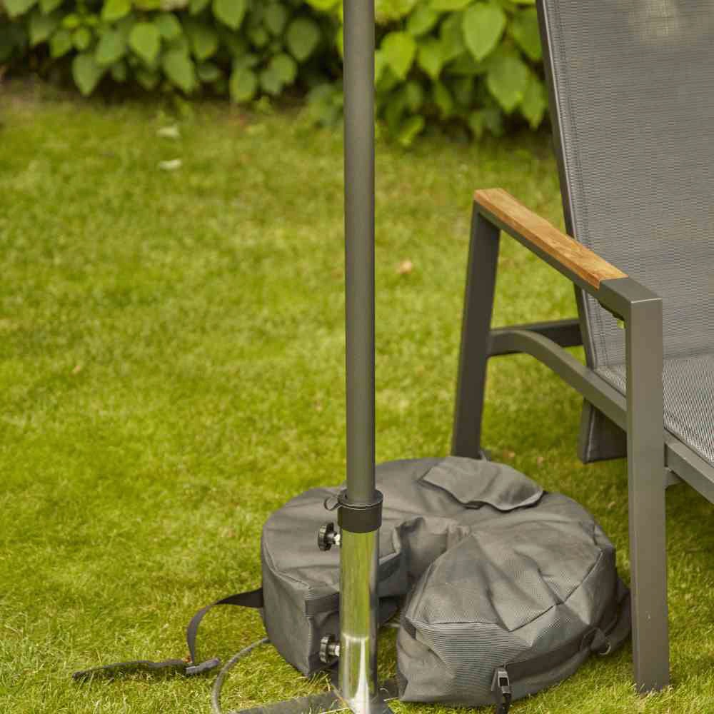 Siena Garden Schirmhalter, Rasendorn, Ø: 40 cm, galvanisiert, mit Adaptern für Ø48/38/32 mm
