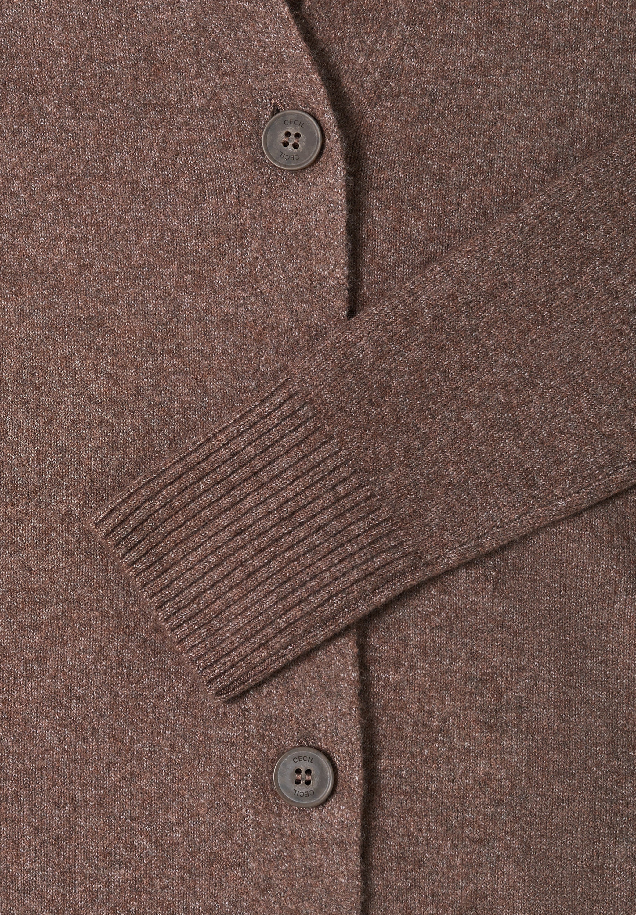 Cecil Cardigan mit Schlitz am Saum