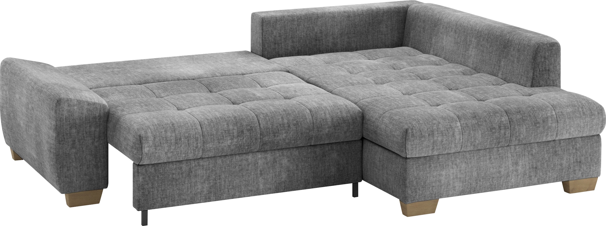 Mr. Couch Ecksofa »Nikita II, L-Form, bis 140kg pro Sitzplatz belastbar«, mit Kaltschaumpolsterung, wahlweise mit Bett und Bettkasten