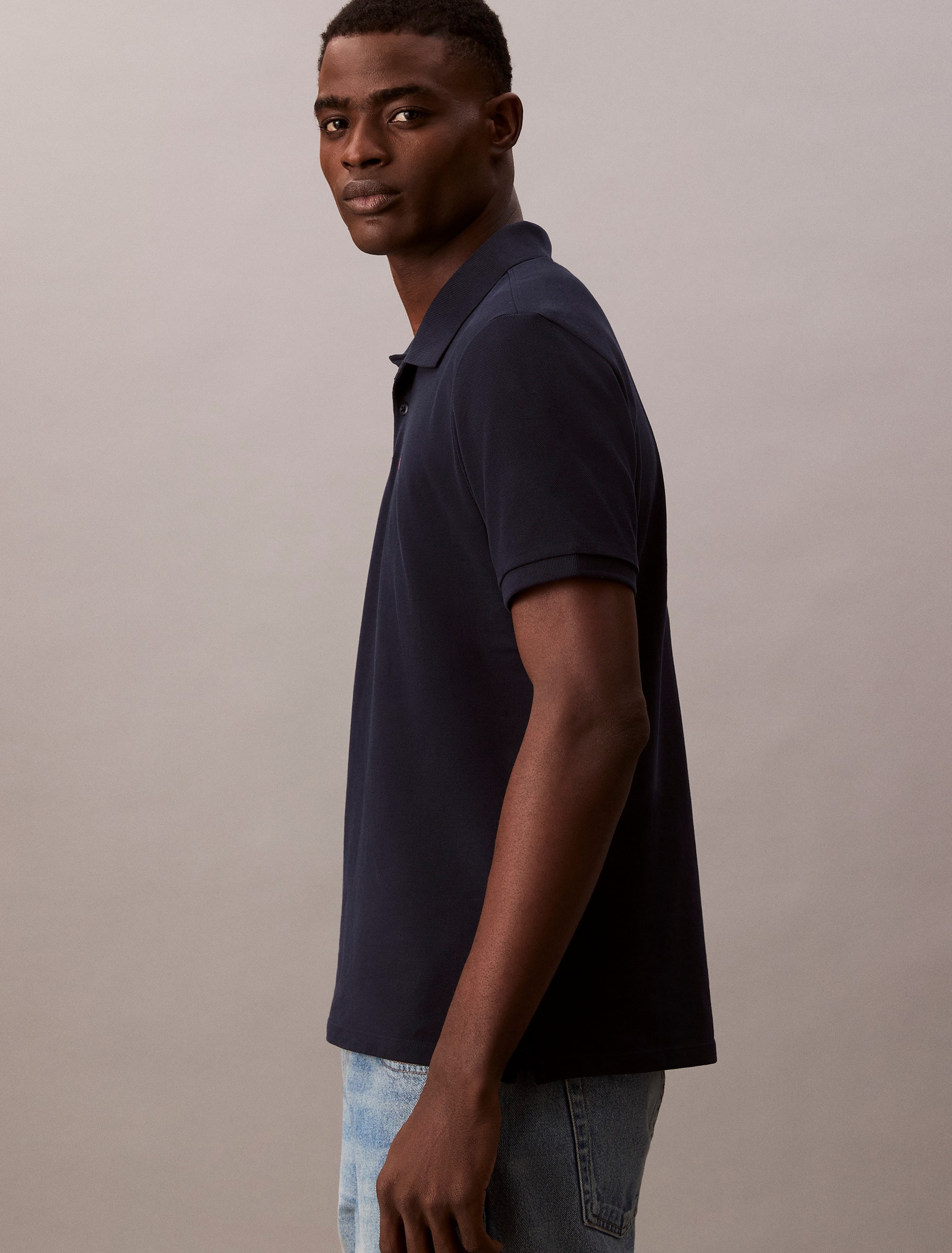 Calvin Klein Jeans Poloshirt »SS CASUAL PIQUE CLASSIC POLO«, Mit Rundhalsausschnitt