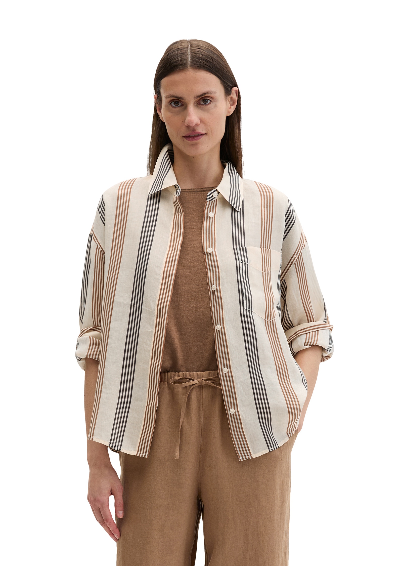 Marc OPolo Langarmbluse "aus weicher Ramiefaser" günstig online kaufen