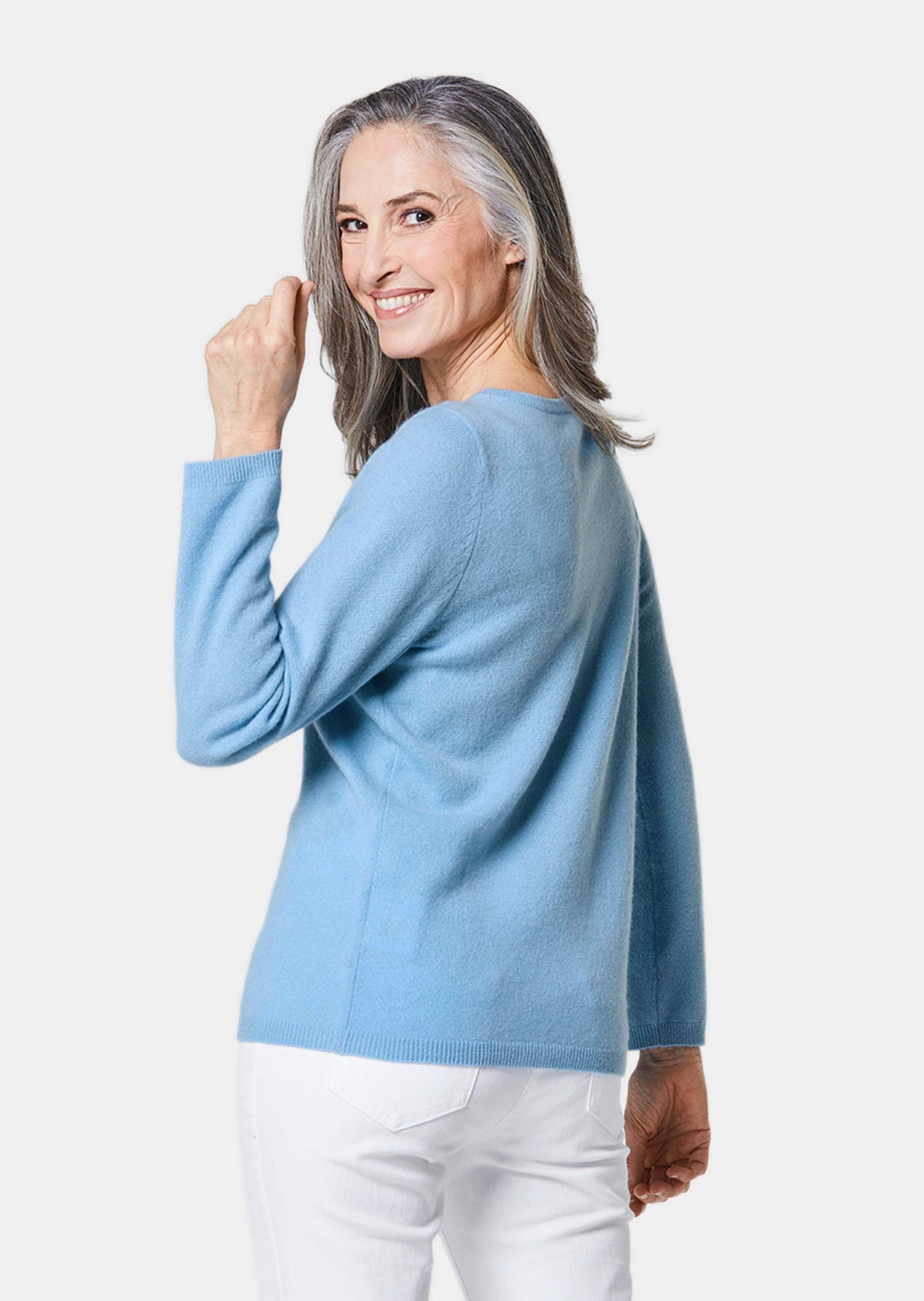 GOLDNER Strickpullover »Kaschmirpullover mit U-Boot Ausschnitt«