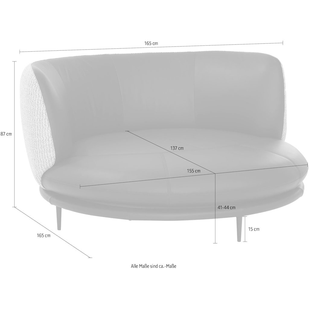 W.SCHILLIG XXL-Sessel »move«, mit Drehfunktion, ∅ 165 cm