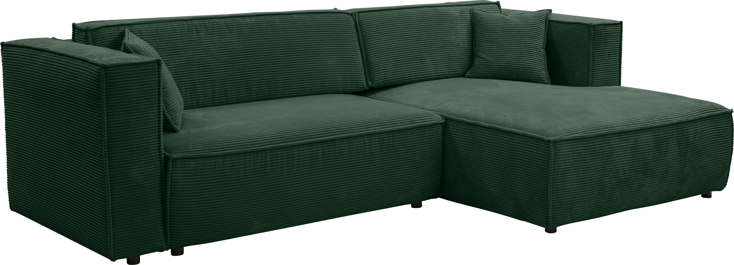 Thumbnail - WERK2 Ecksofa "Atlanta-New, modernes Design, Stellmaße 295x182 cm, L-Form, Kedernaht" hoher Komfort, Schlaffunktion & Be...