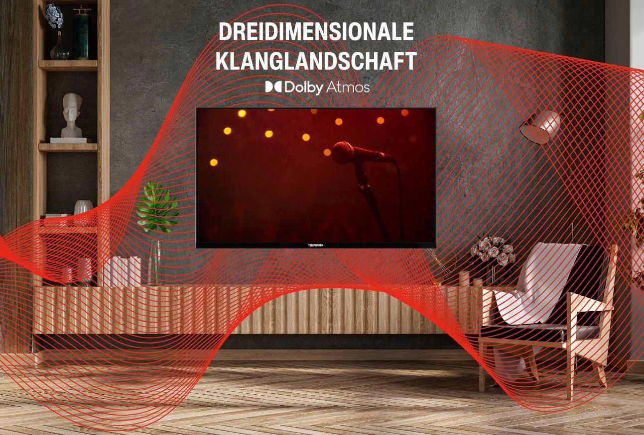 Telefunken QLED-Fernseher »D50Q660M2CW«, 4K Ultra HD, Smart-TV