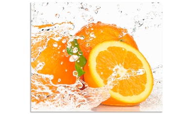 Küchenrückwand »Orange mit Spritzwasser«, (1 tlg.)
