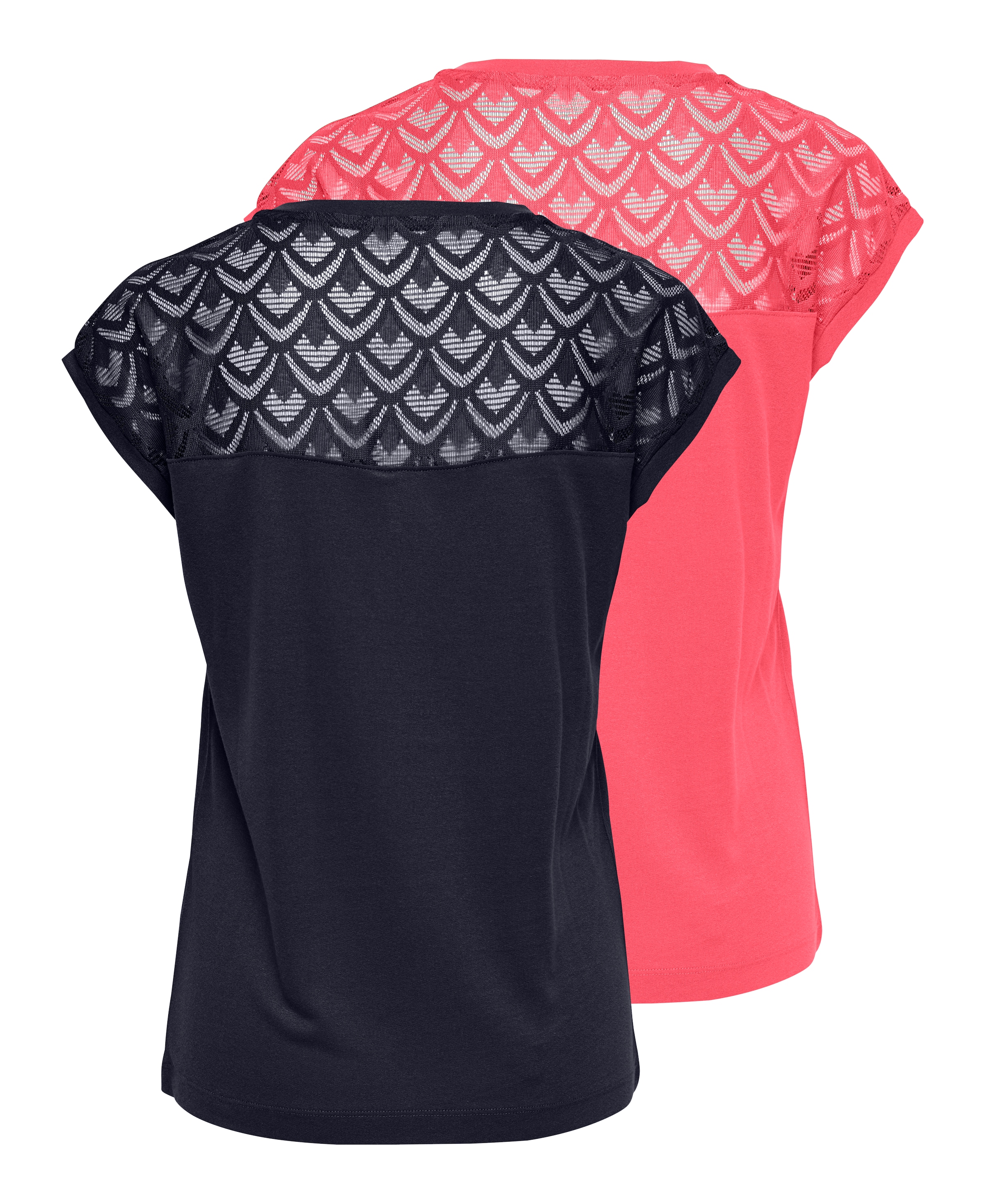 ONLY Kurzarmshirt »ONLNICOLE LIFE S/S MIX TOP 2 PACK CS JRS«, (Packung, 2 tlg., 2er-Pack)