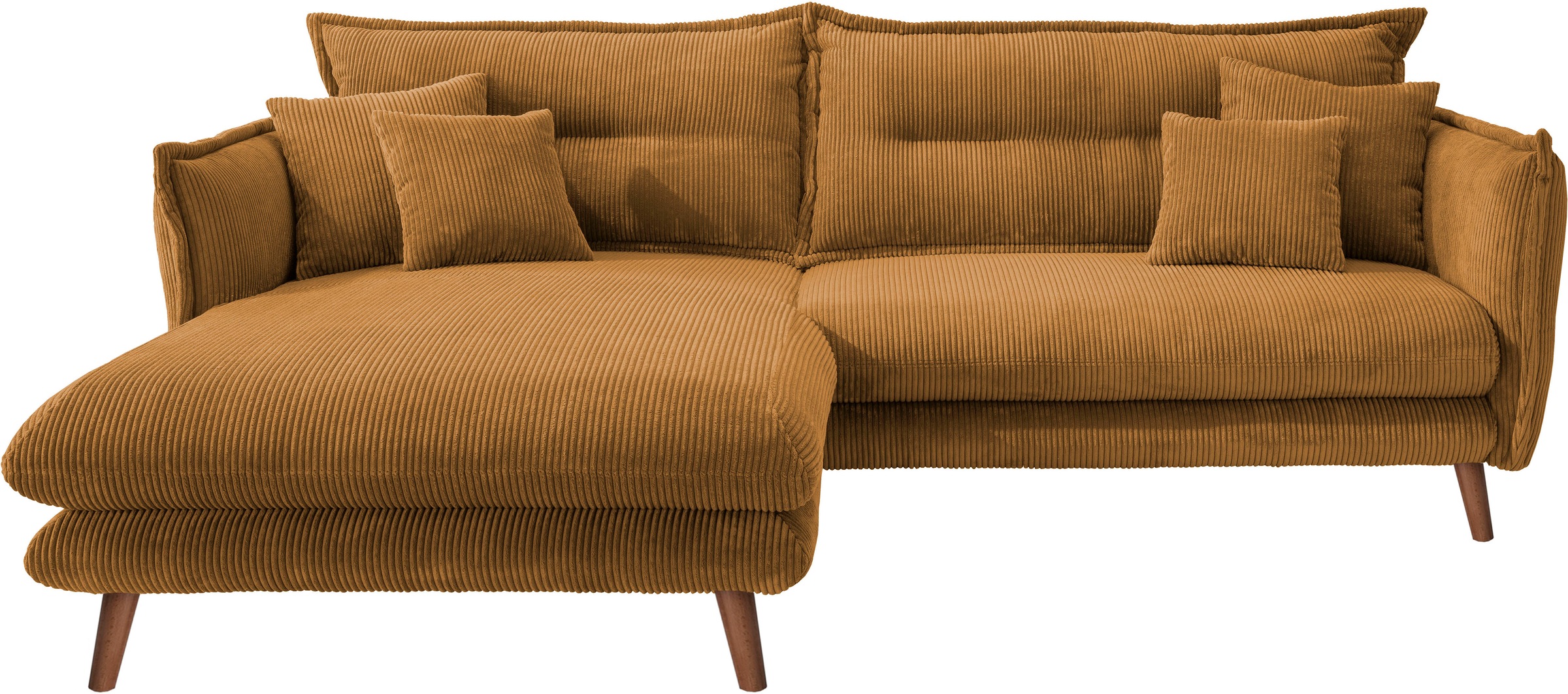 INOSIGN Ecksofa "Lazio modern und bequem, schmale Armlehnen, tolle Detailve günstig online kaufen