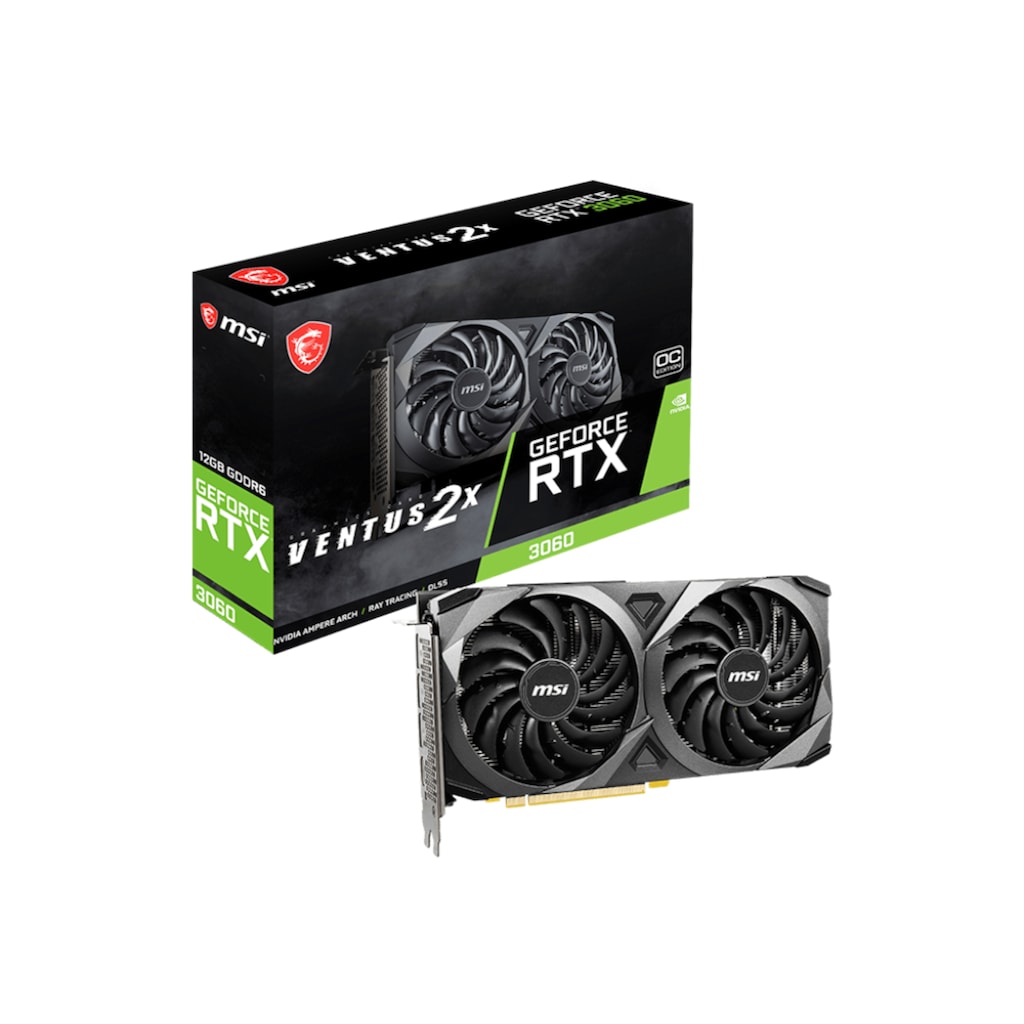 MSI Grafikkarte »GeForce RTX 3060 Ventus 2X 12G OC«, 12 GB, GDDR6