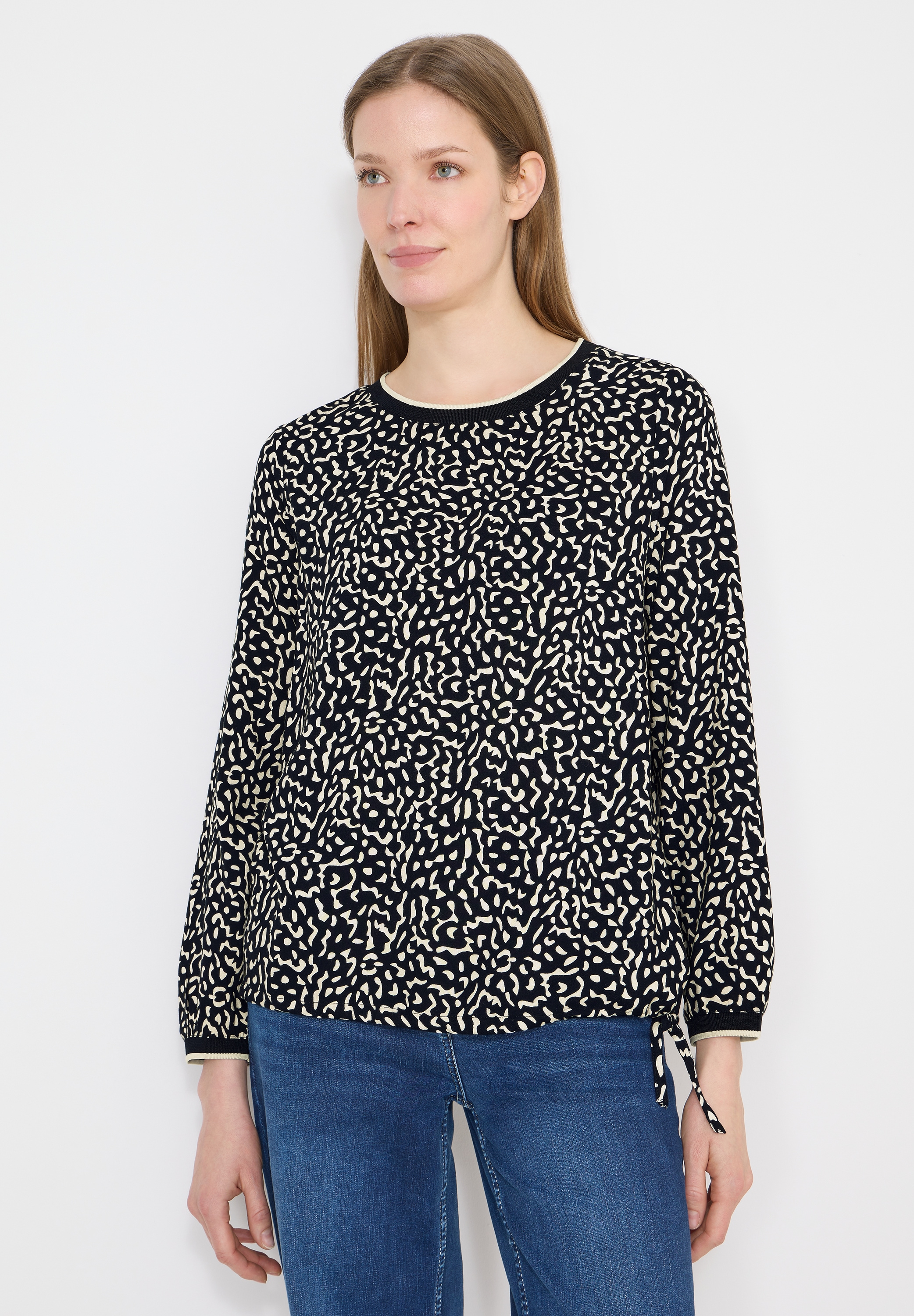 Cecil Langarmbluse aus softer Viskose günstig online kaufen