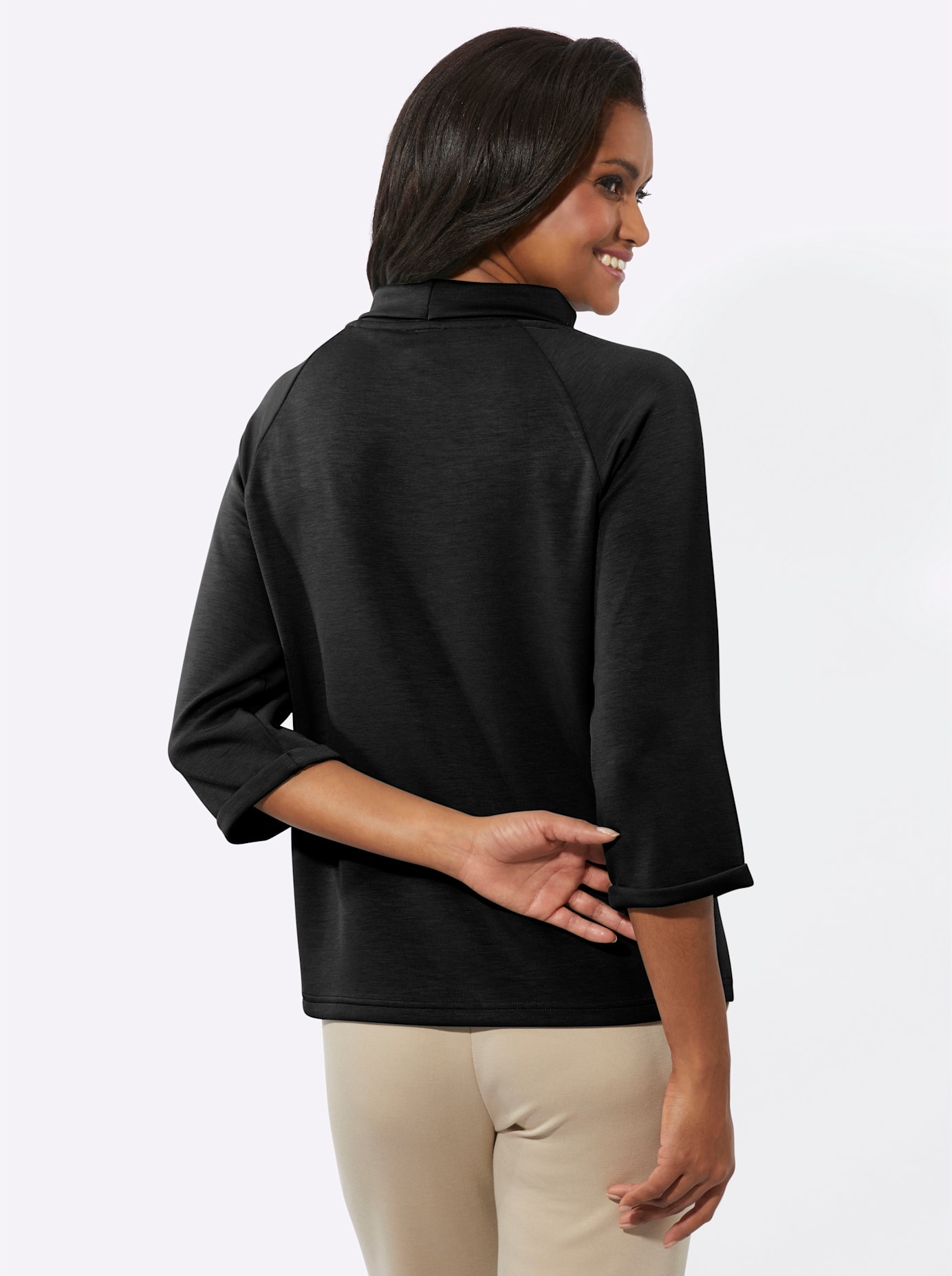 Inspirationen 3/4-Arm-Shirt »Rollkragen-Shirt«, (1 tlg.)