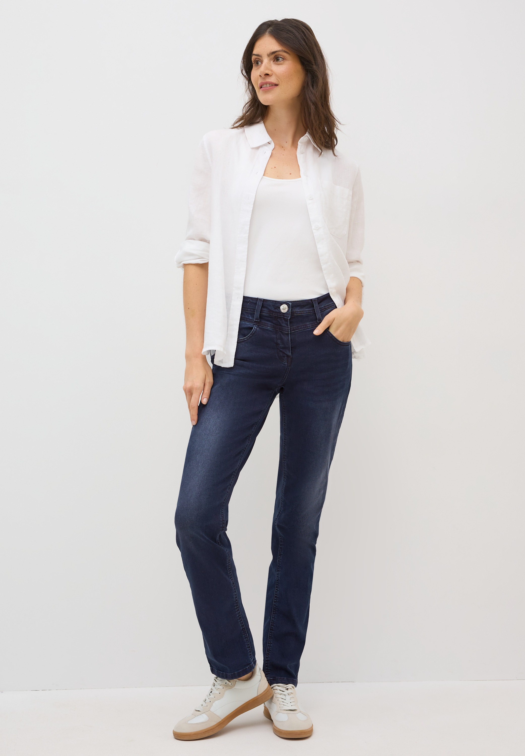 CECIL Scarlett Straight Leg Jeans Black Size 31 3