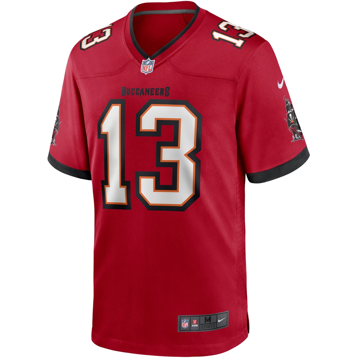 Footballtrikot NIKE "Nike Trikot Tampa Bay Buccaneers NFL Home Game Jersey Evans 13", Herren, Gr. L, rot (mehrfarbig), 100% Polyester, Trikots
