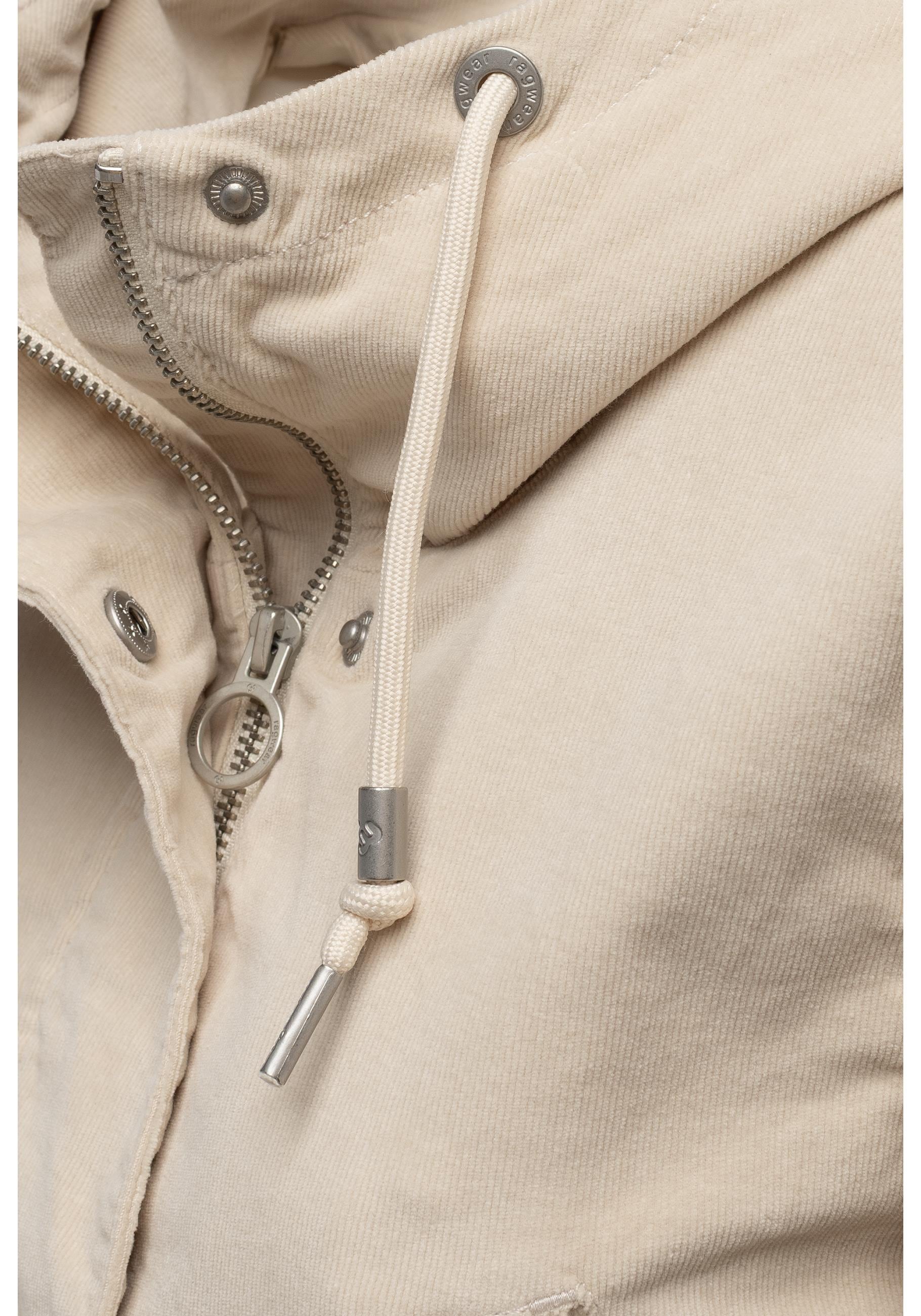 Ragwear Kurzmantel »Cannas Cordy YOUMODO« Übergangsmantel in Kord-Optik mit Kapuze