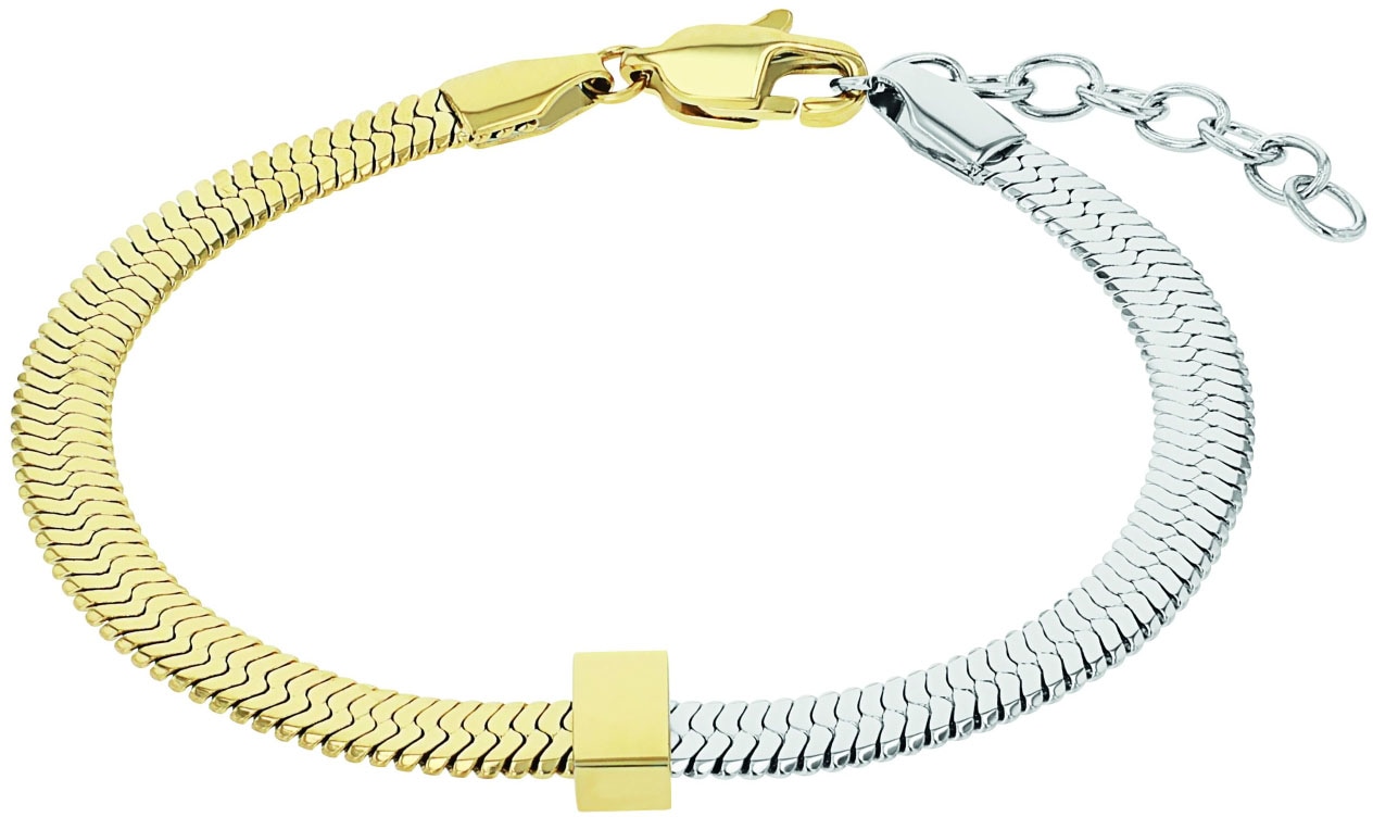 AMOR Damen Armband "2039980", 20cm, Edelstahl, gelb, Edelstahl, Armbänder
