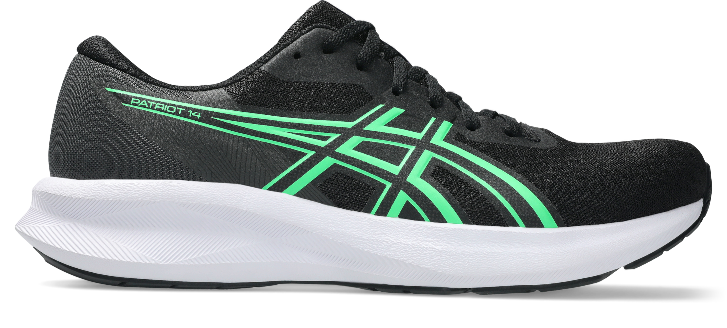 Asics Laufschuh »PATRIOT 14«  atmungsaktives Mesh-Obermaterial, Energiegeladene Mittelsohle