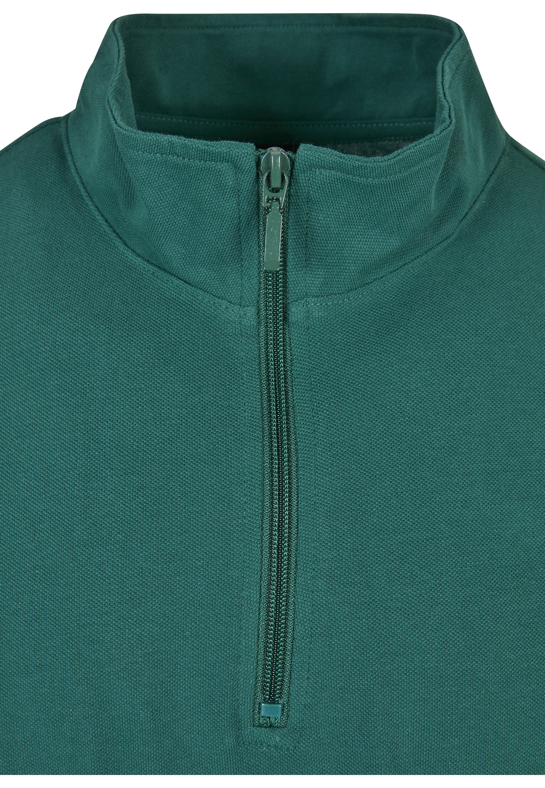 URBAN CLASSICS T-Shirt »Urban Classics Herren Boxy Zip Pique Tee« 1 Stk.