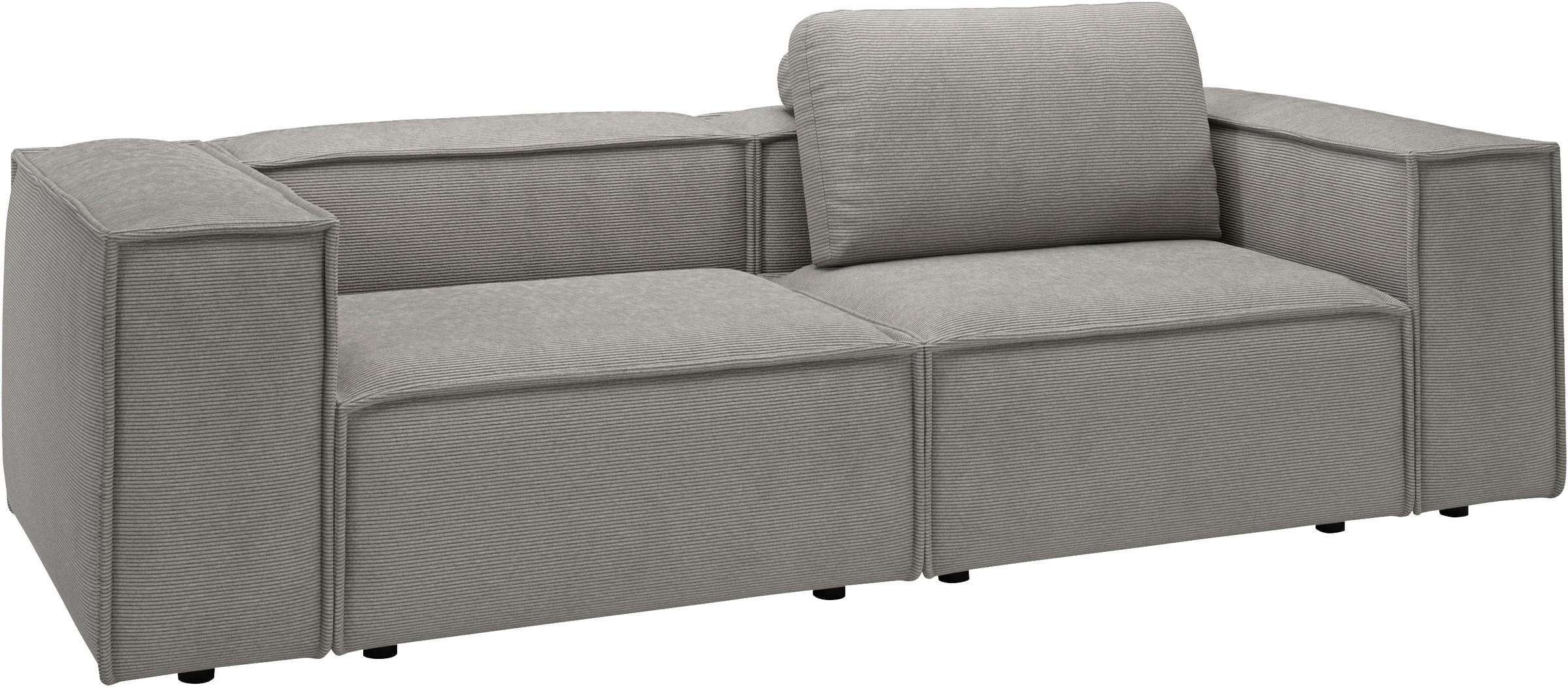 Places of Style 2-Sitzer »Watertown, modernes Sofa 246 cm breit, auch in Feincord«, stilvolles Sofa für 2 Personen mit extra breiter Sitzfläche