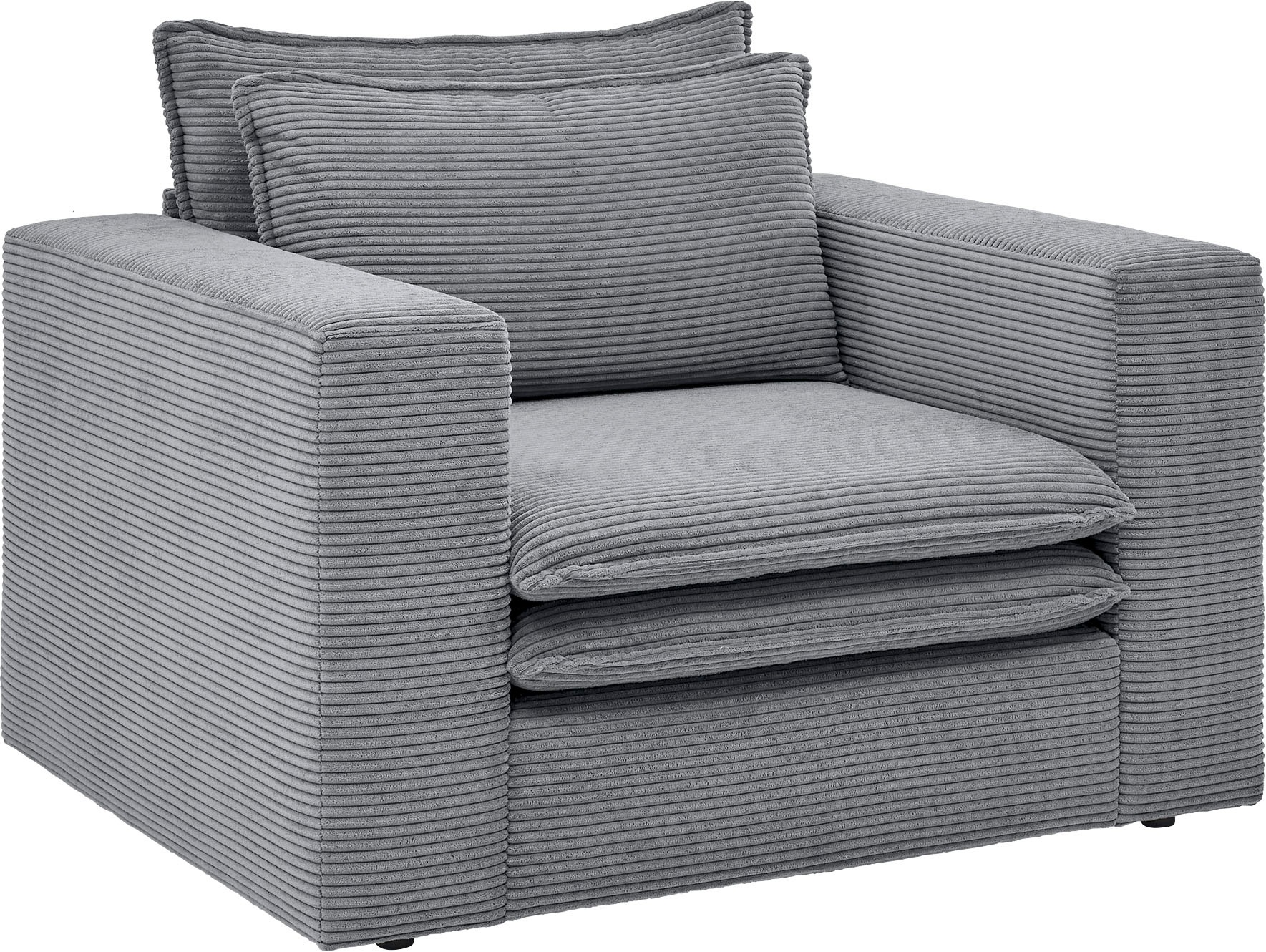 Places of Style Sessel »PIAGGE«, Hochwertiger Cord- passend zur Serie PIAGGE