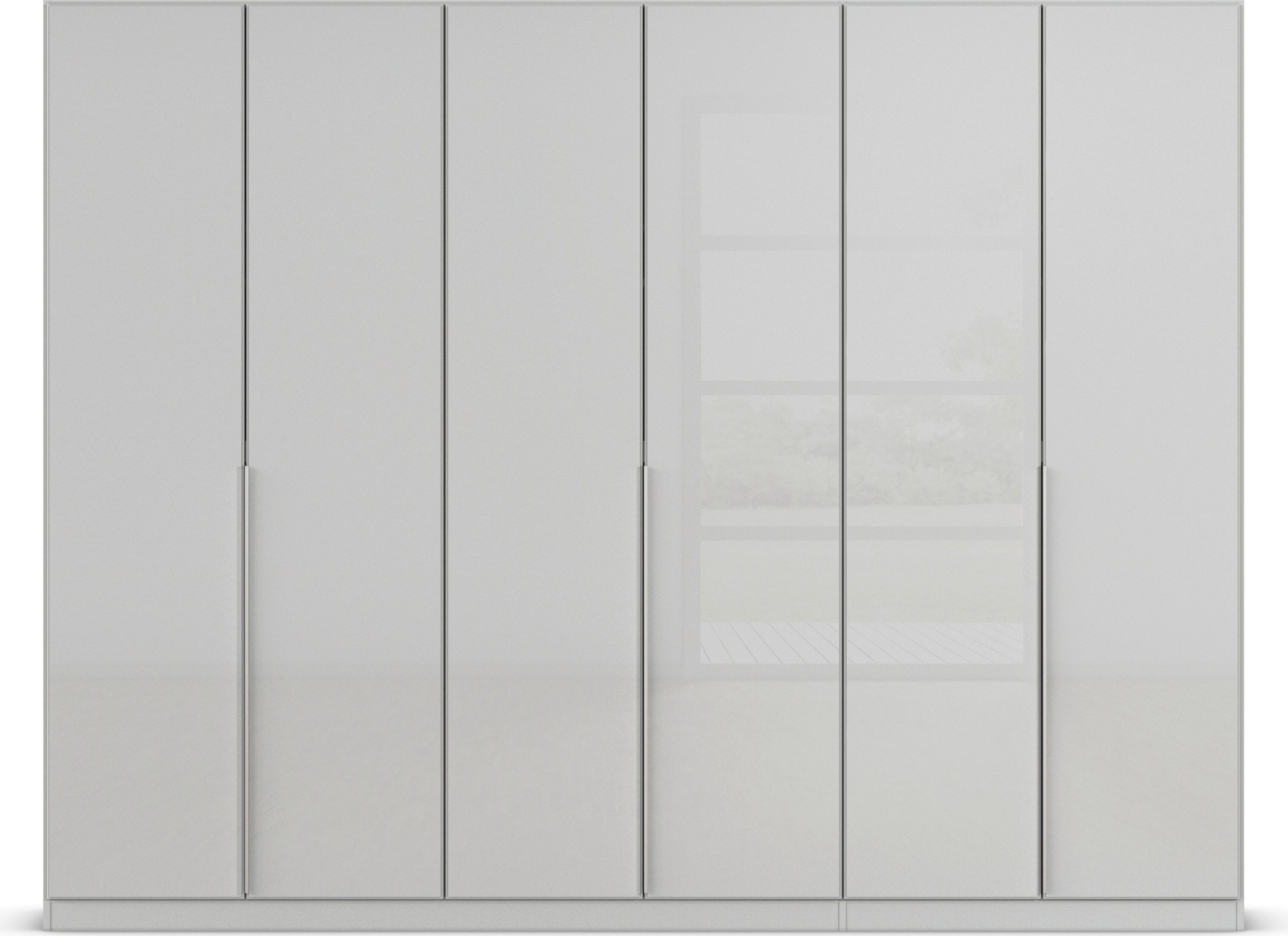 rauch Drehtürenschrank »Kleiderschrank Kleiderschränke Schrank Garderobe AGORDO mit Glasfront«, (in zwei Griff-Farben), durchdachte Innenausstattung, in 6 Breiten und 2 Höhen MADE IN GERMANY