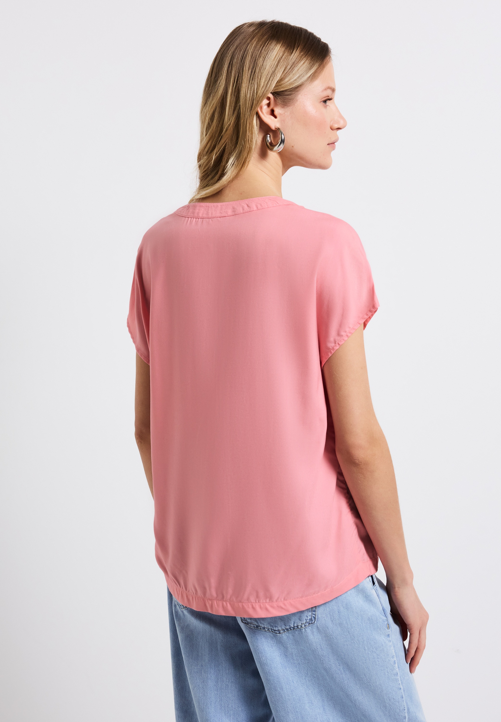 STREET ONE Kurzarmbluse, aus softer Viskose günstig online kaufen