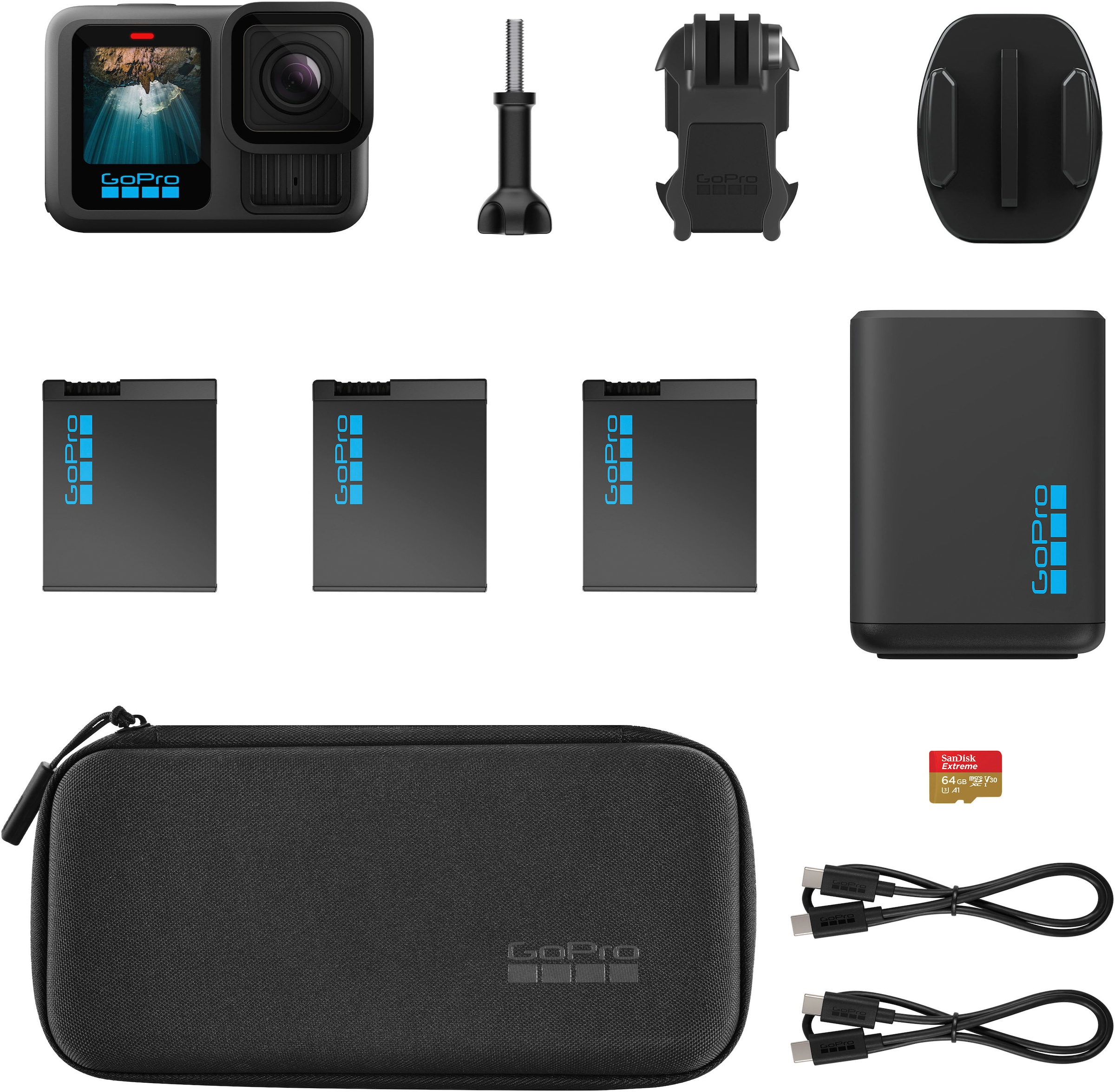GoPro Action Cam »HERO13 Extended Power Bundle« 5,3K Bluetooth