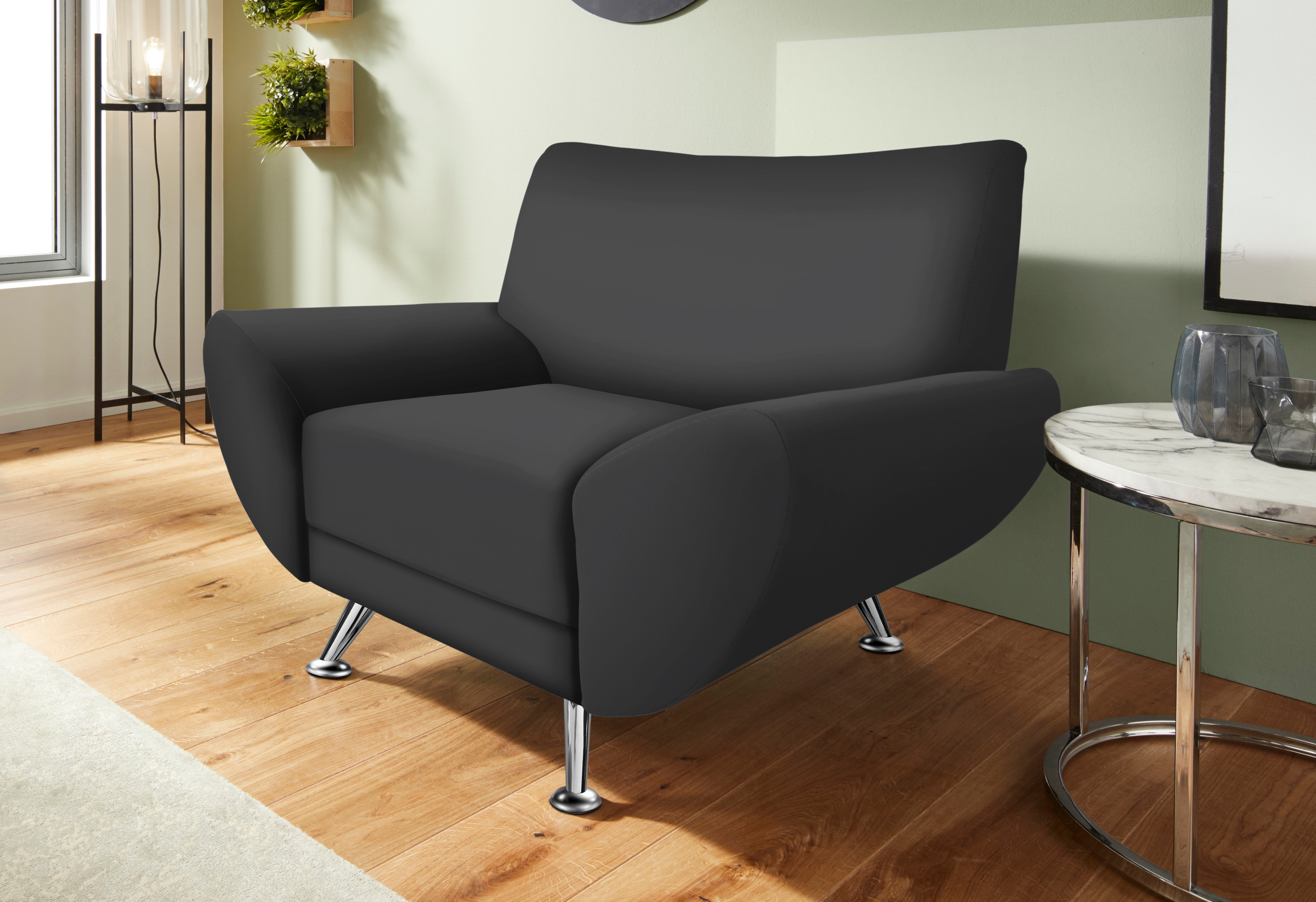 Home affaire Sessel "Saltare elegant und komfortabel, toller Designfuß, Breite 112cm"