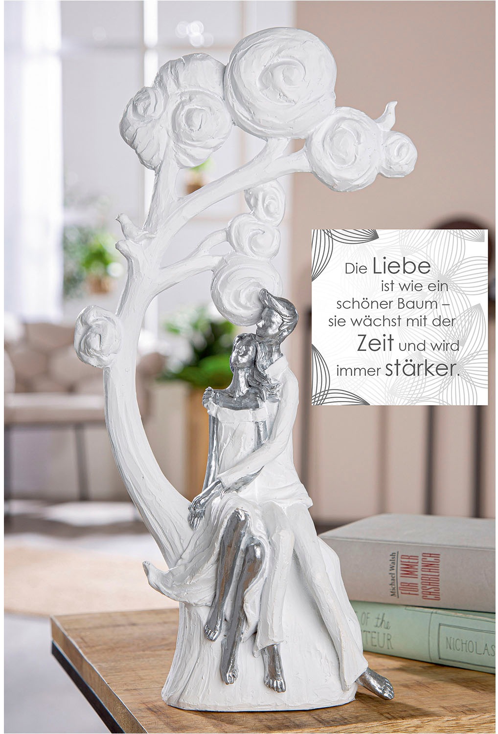 Casablanca by Gilde Dekofigur "Figur Paar; Baum Tree of love weiß H. 39,5 c günstig online kaufen