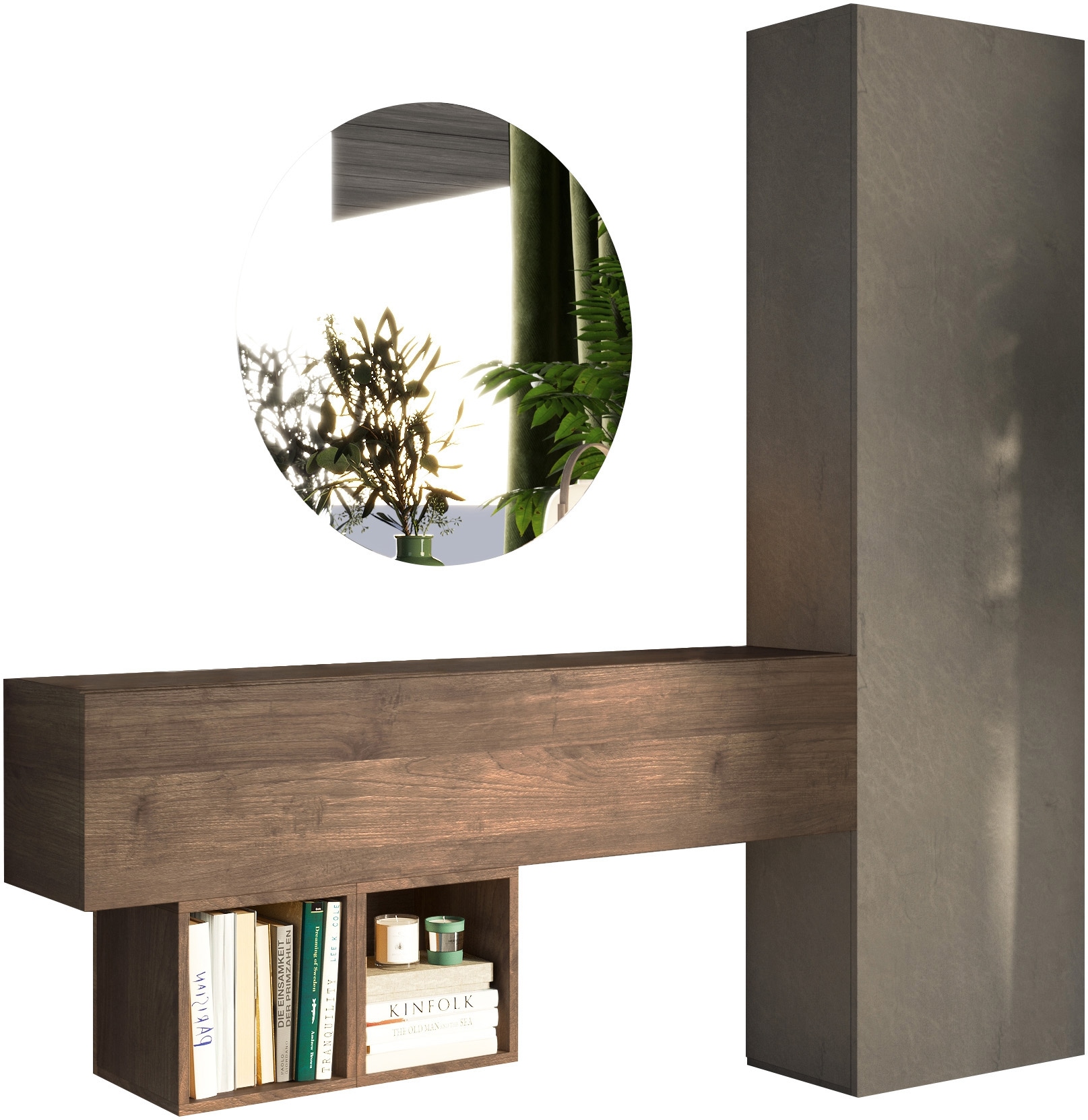 Home affaire Garderoben-Set "Infinity, 4tlg. Breite 192 cm, Höhe 186 cm, moderne Garderobe" Spar-Set, 4 Stk. tlg.