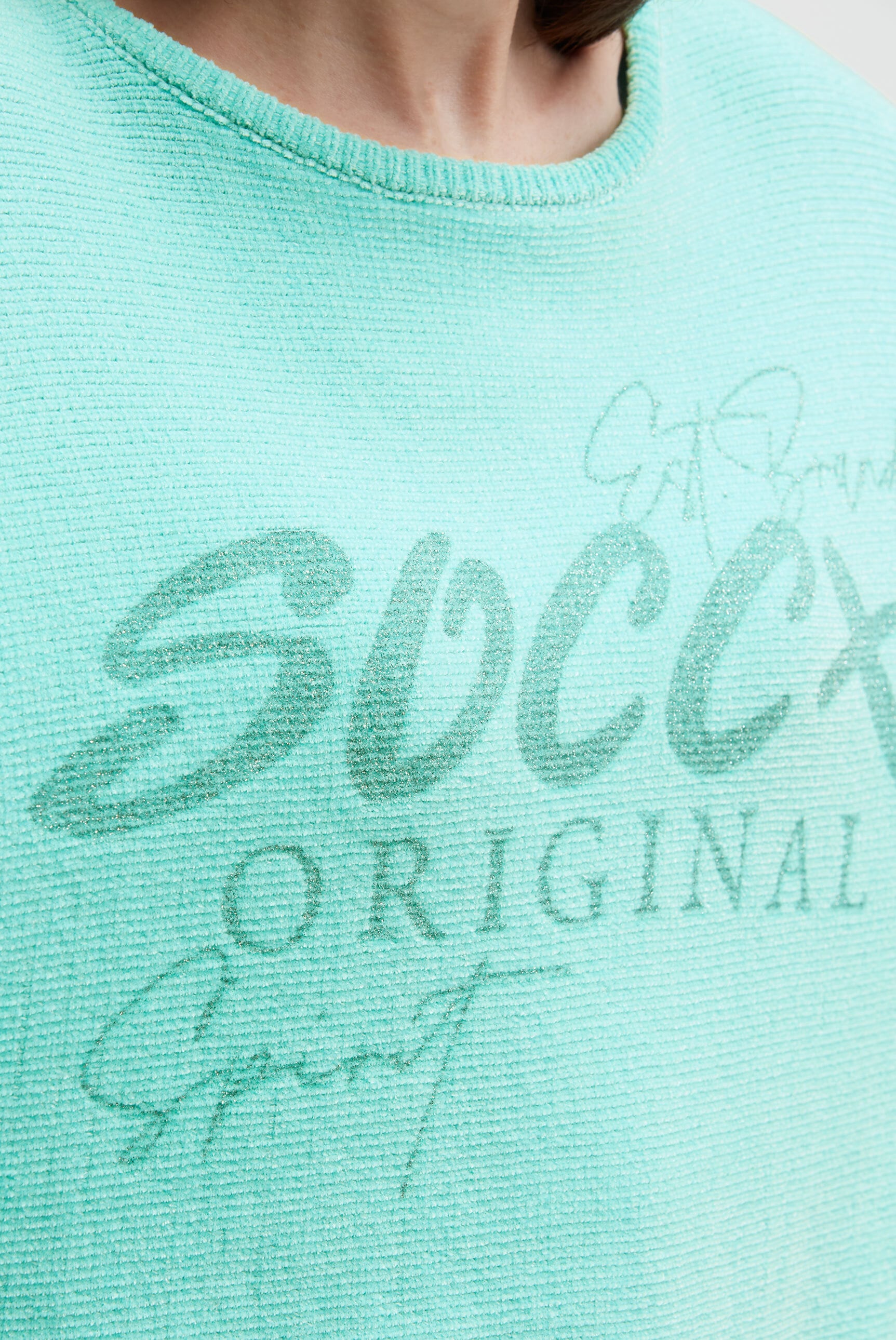 SOCCX Rundhalspullover mit Fledermaus-Ärmeln