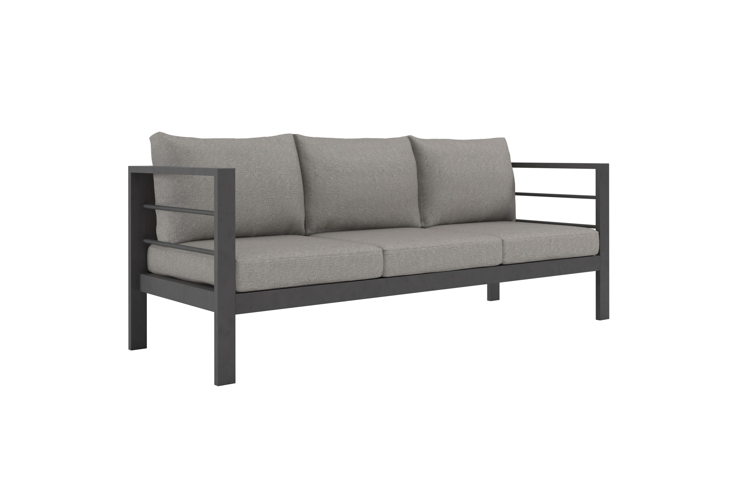 KONIFERA Gartenlounge-Set »»New Jersey««, (Set, 19 tlg., 1x 3er Sofa, 1x 2er Sofa, 2 Sessel, Tisch 62x110x41 cm), inkl. Auflagen, Tischplatte aus Nonwood