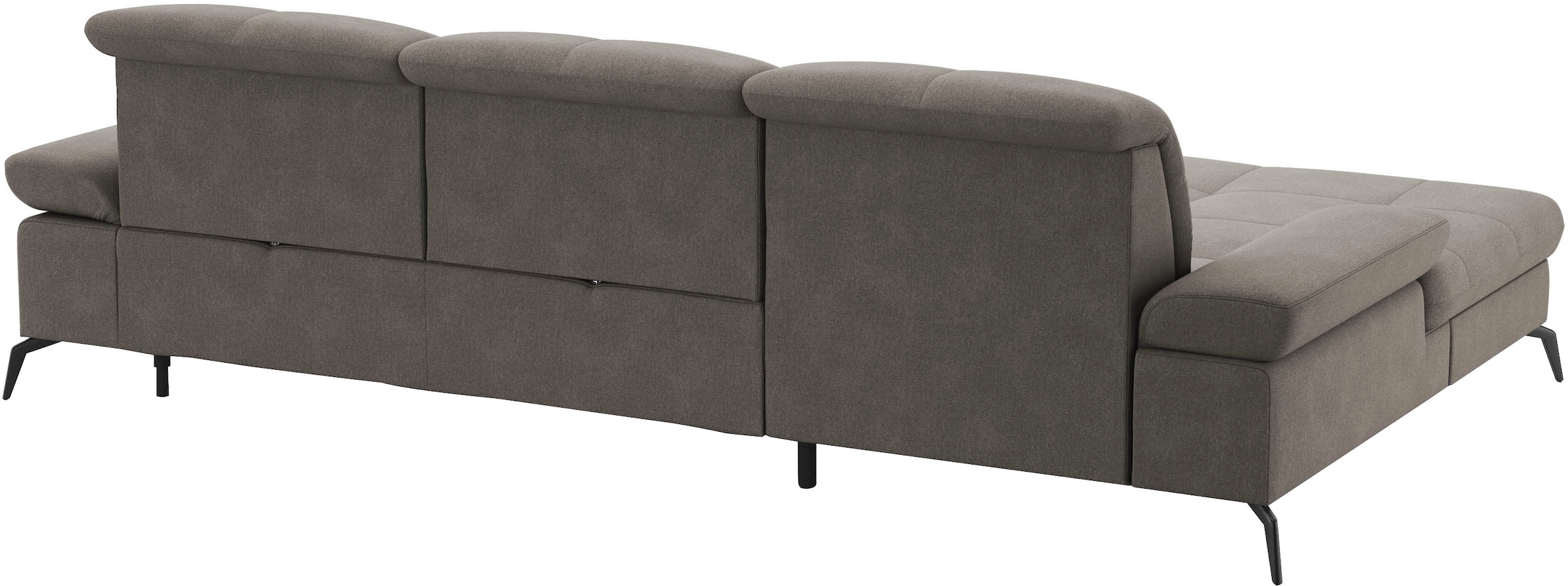 sit&more Ecksofa »Amica, L-Form, inkl. Sitztiefenverstellung & Armteilverstellung«, wahlweise mit Bettfunktion, Bettkasten und Kopfteilverstellung