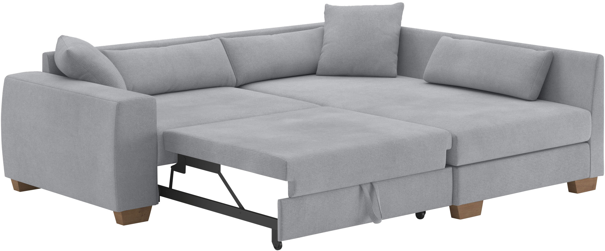 Thumbnail - Mr. Couch Ecksofa "Hilla L-Form, bis 140 kg belastbar" mit Taschenfederkern, wahlweise mit Bettfunktion