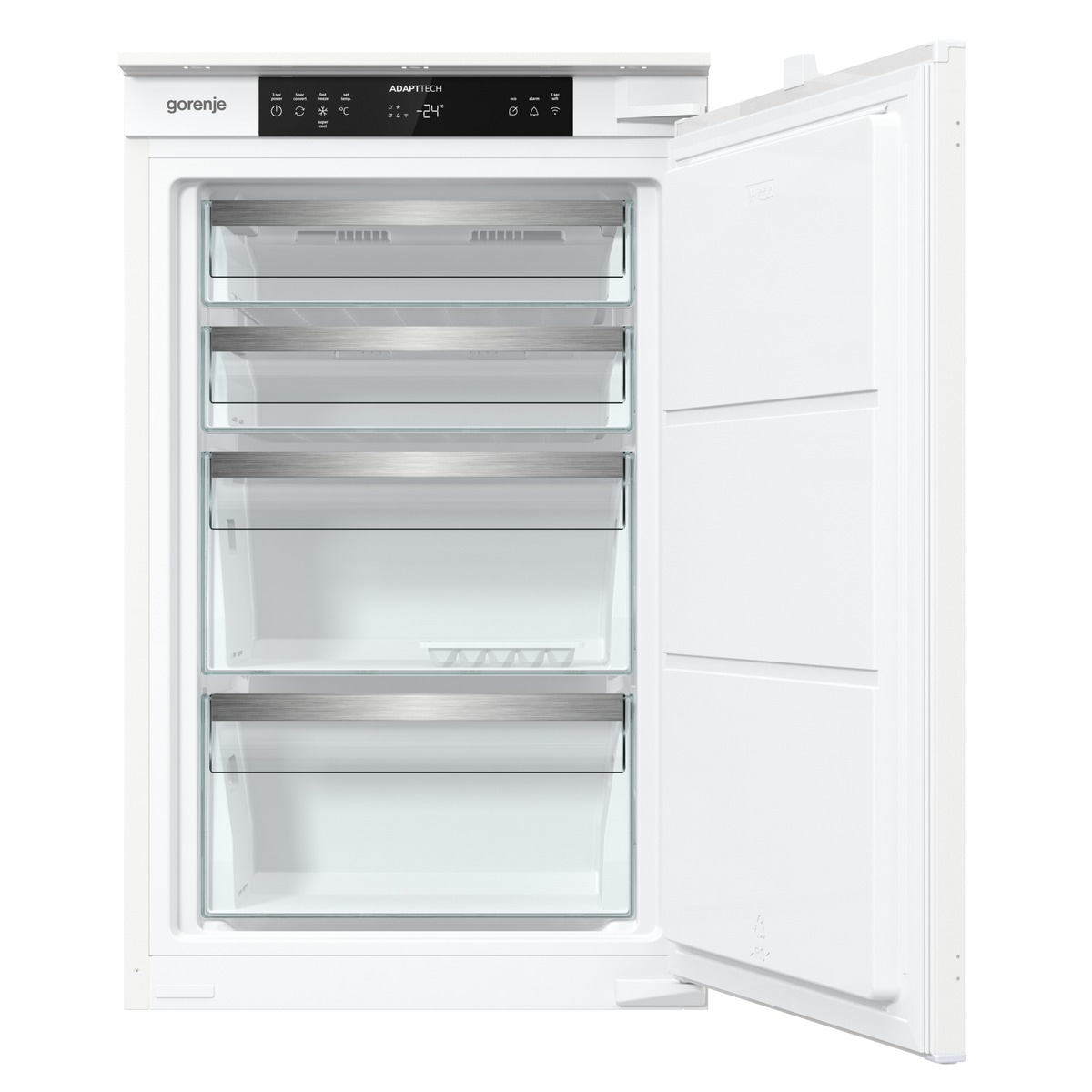 GORENJE Einbaugefrierschrank »FNCI508E61EWF« 87,5 cm hoch 54 cm breit Einbaugefrierschrank, 88cm Nische, Schlepptür, Display, Wifi, NoFrost