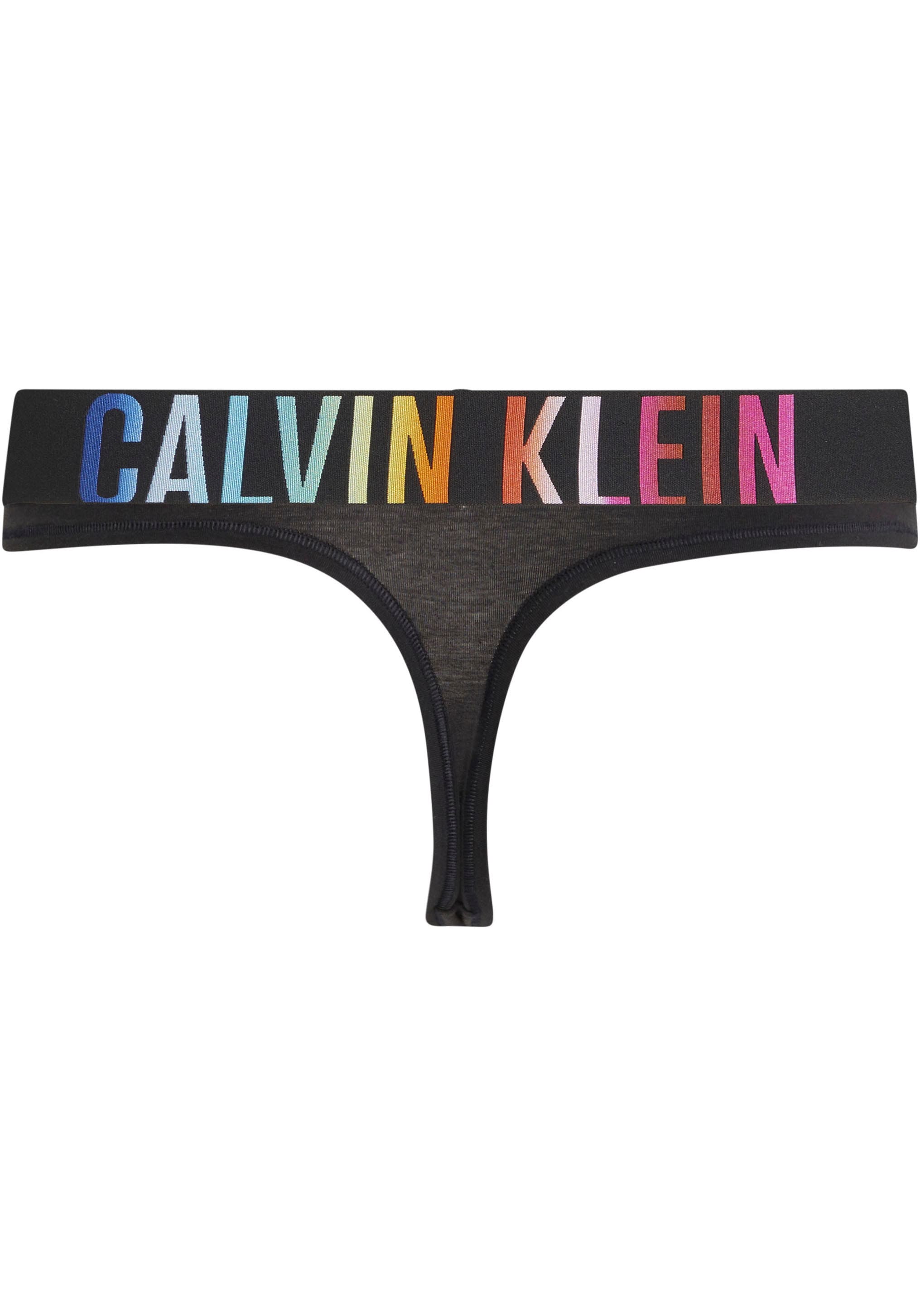 Calvin Klein Underwear String »THONG«, mit mehrfarbigen Logoschriftzügen