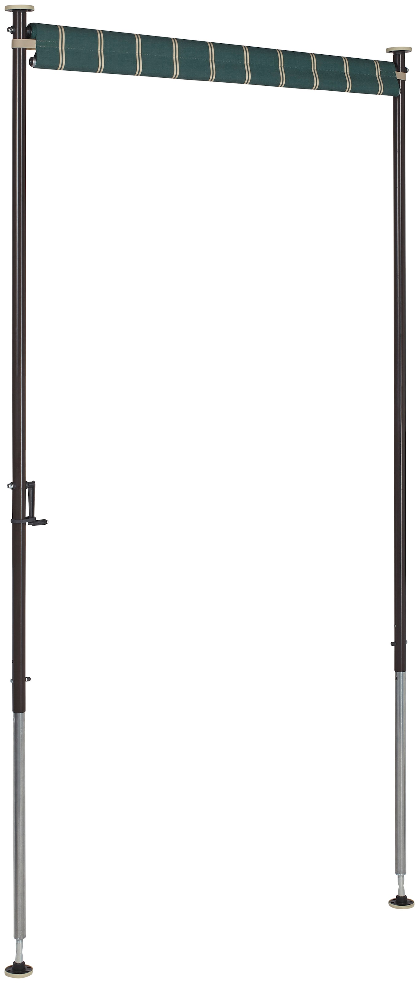 Angerer Freizeitmöbel Klemm-Senkrechtmarkise, grün/weiß, BxH: 150x225 cm