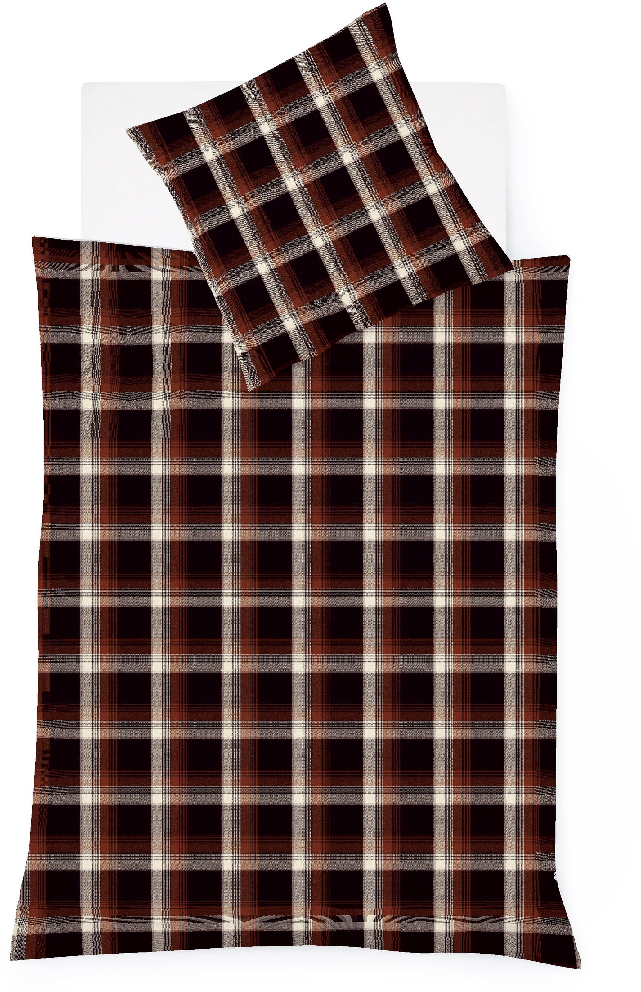 fleuresse Bettwäsche "Lech 4308" 3 Stk. Edelflanell, Baumwolle, in Gr. 135x200, 155x220, 200x200cm