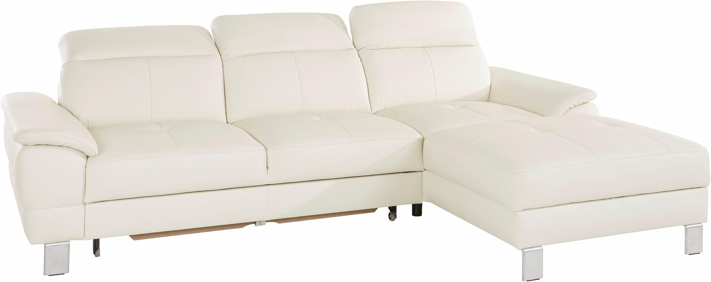 exxpo - sofa fashion Ecksofa »Mantua 2, inkl. Kopf- bzw. Rückenverstellung, bequem, L-Form«, wahlweise mit Bettfunktion und Bettkasten, tolle Verarbeitungsdetails