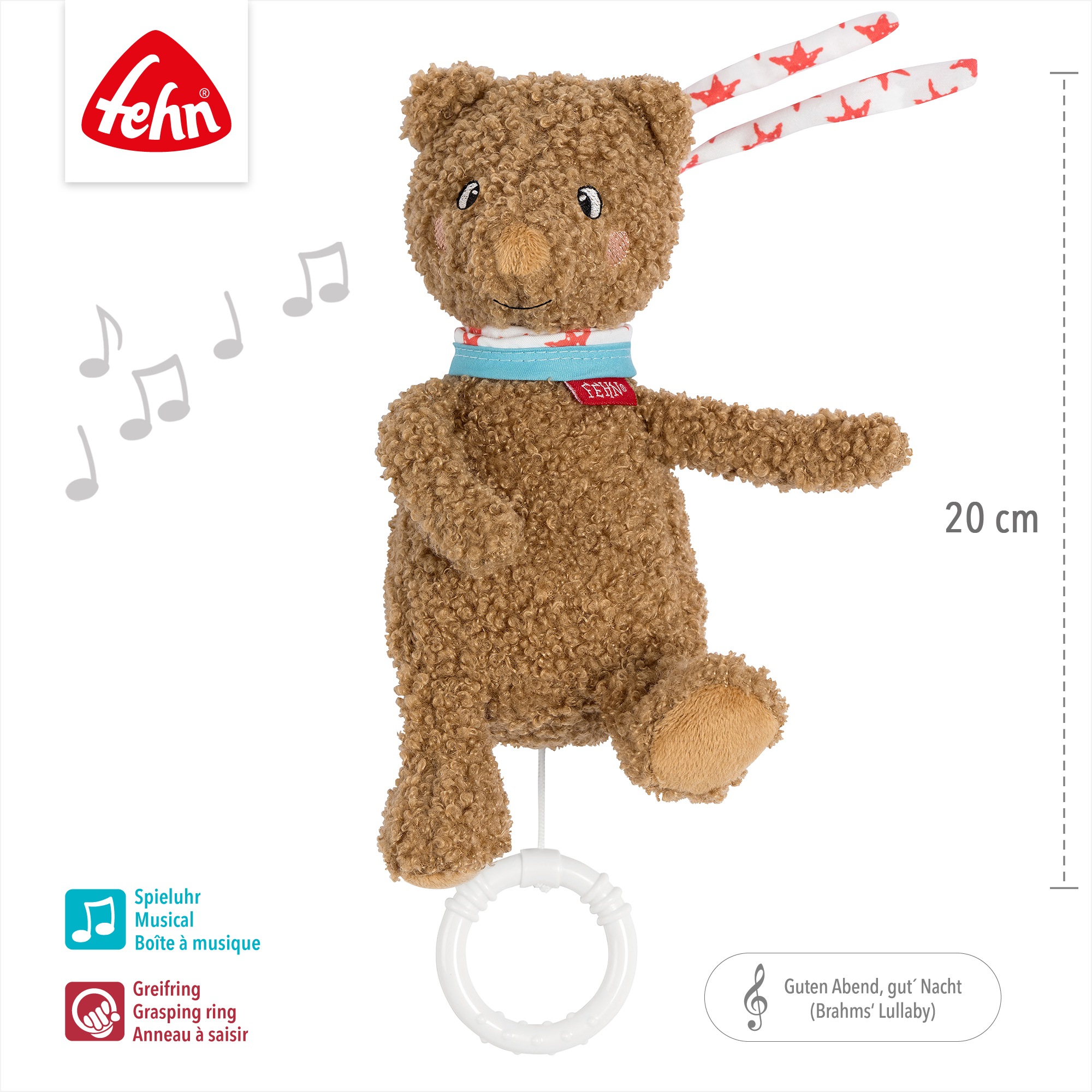 Fehn Spieluhr »FredErik, Mini-Spieluhr Bär«