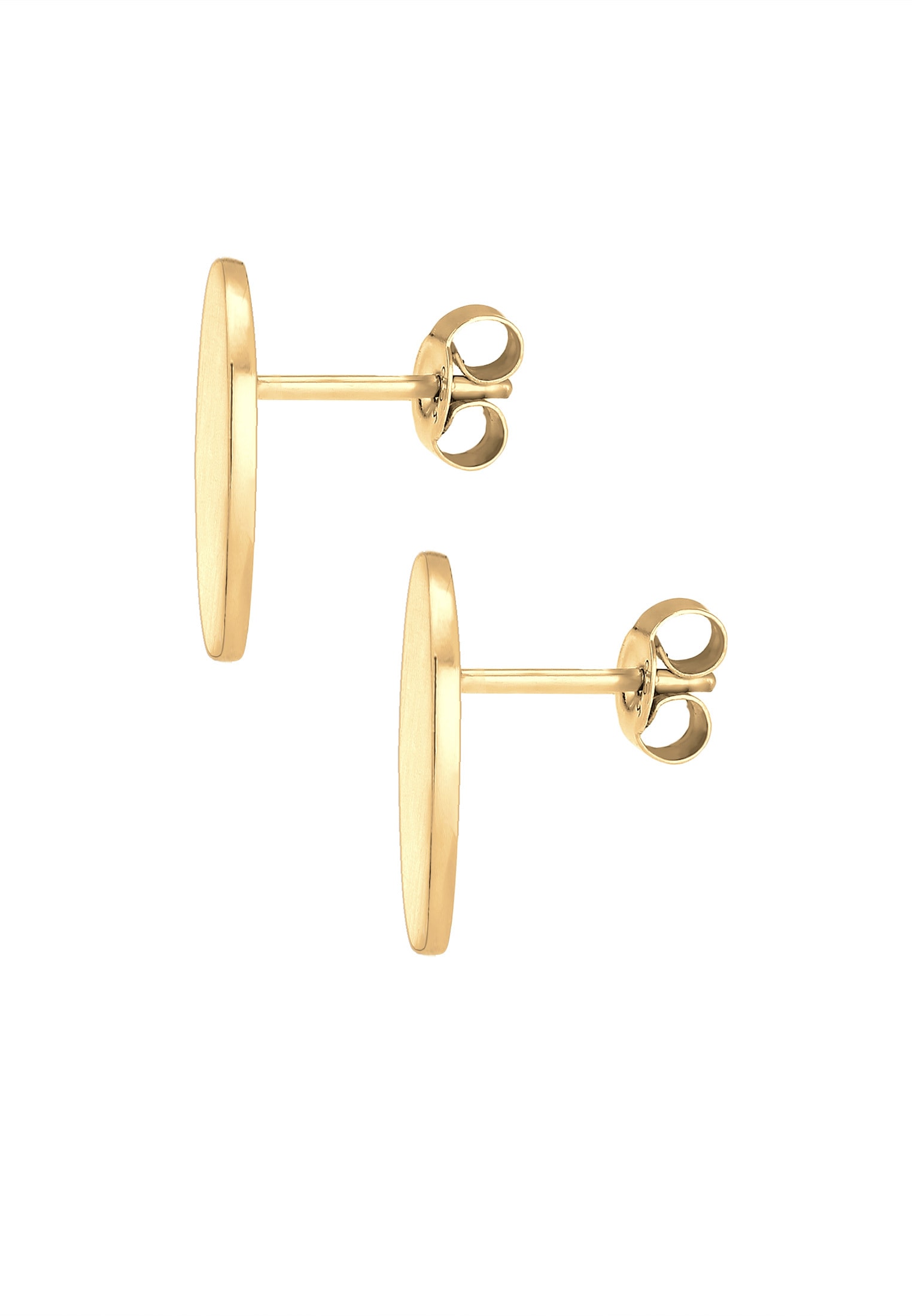 Elli Paar Ohrstecker »Ohrstecker Geo Kreis Matt Basic Cool 925er Silber«