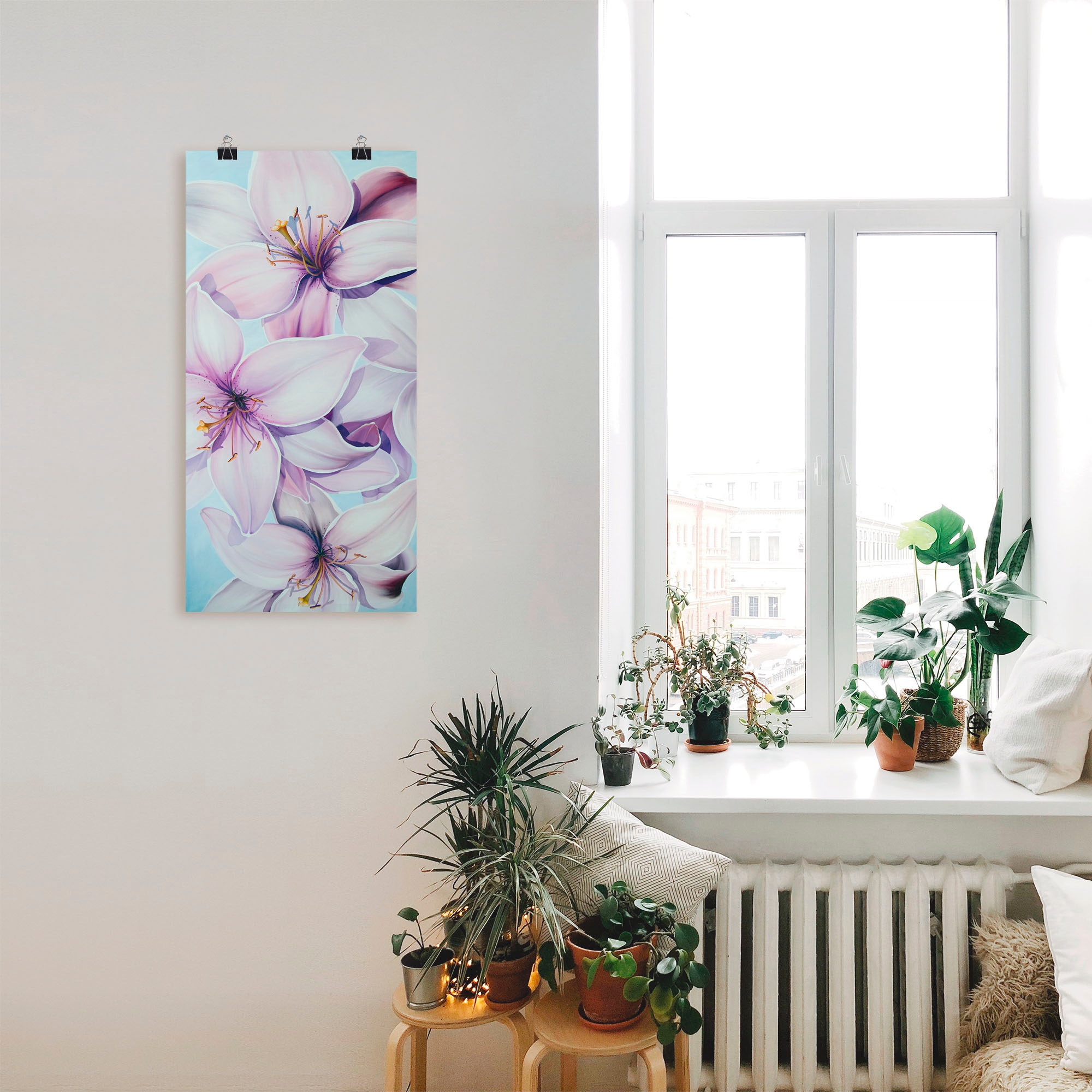 Artland Wandbild "Lilien", Blumen, (1 St.), als Leinwandbild, Poster in ver günstig online kaufen