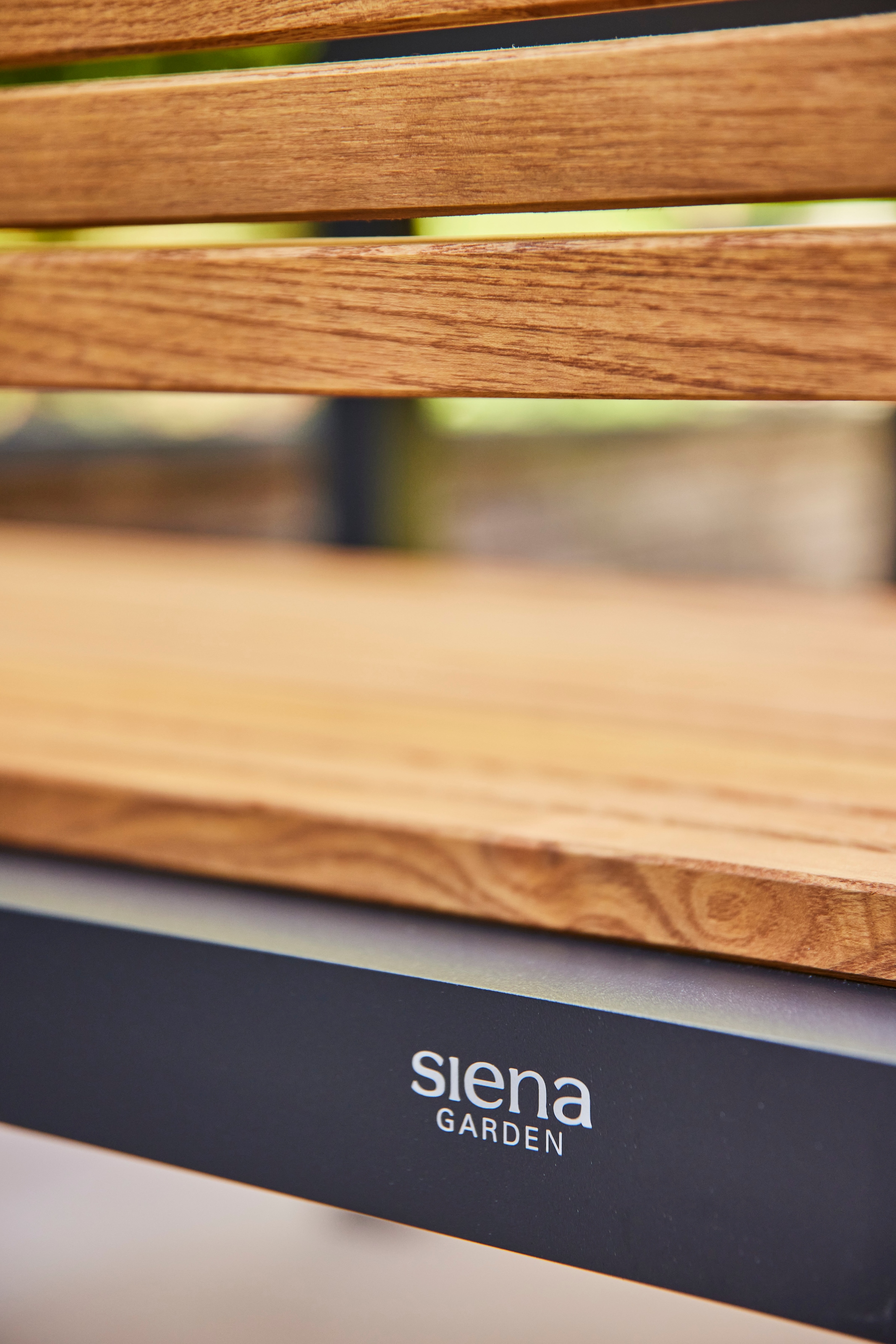 Siena Garden Gartenbank »Bozen 3er Aluminiumgestell anthrazit Robininenholz«, Flächen aus Robinienholz FSC® 100%