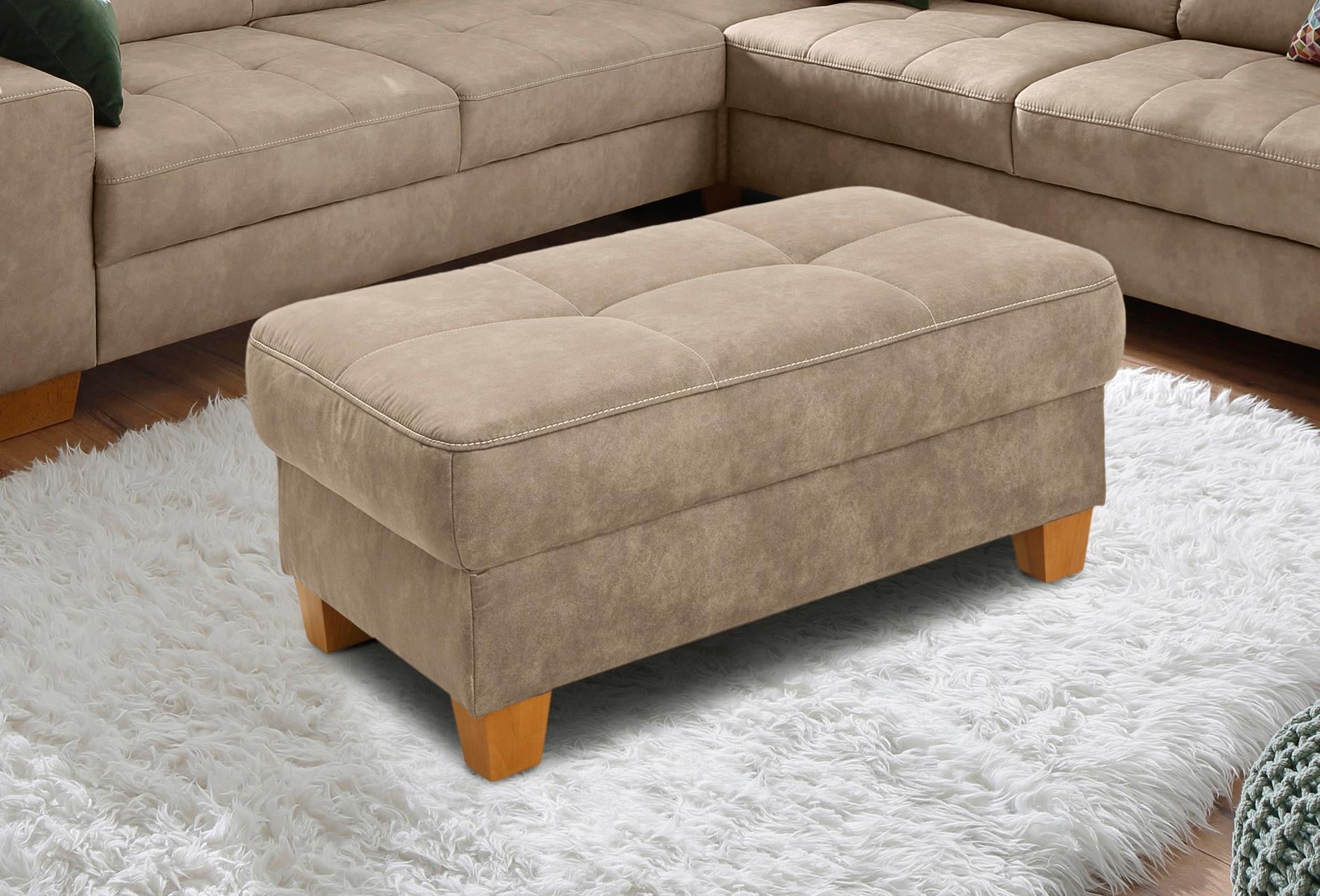 OTTO home Hocker "Puccini" mit Kontrastnaht