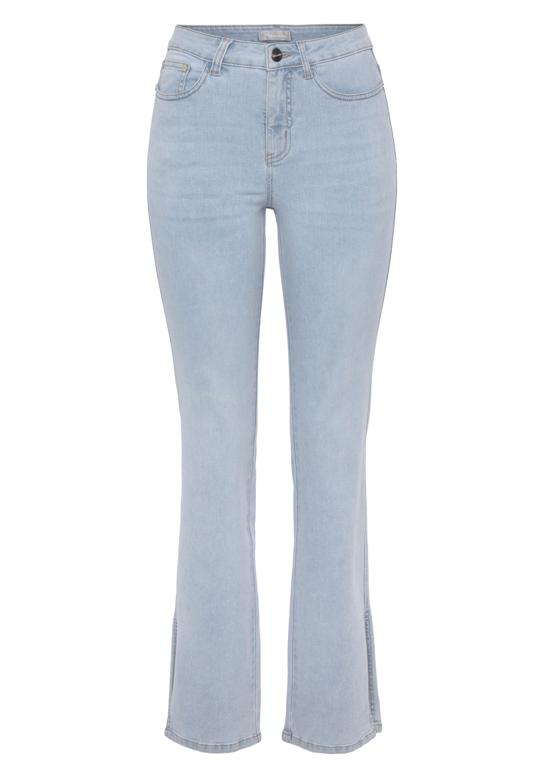 Tamaris Bootcut-Jeans mit Schlitz NEUE KOLLEKTION MN7092