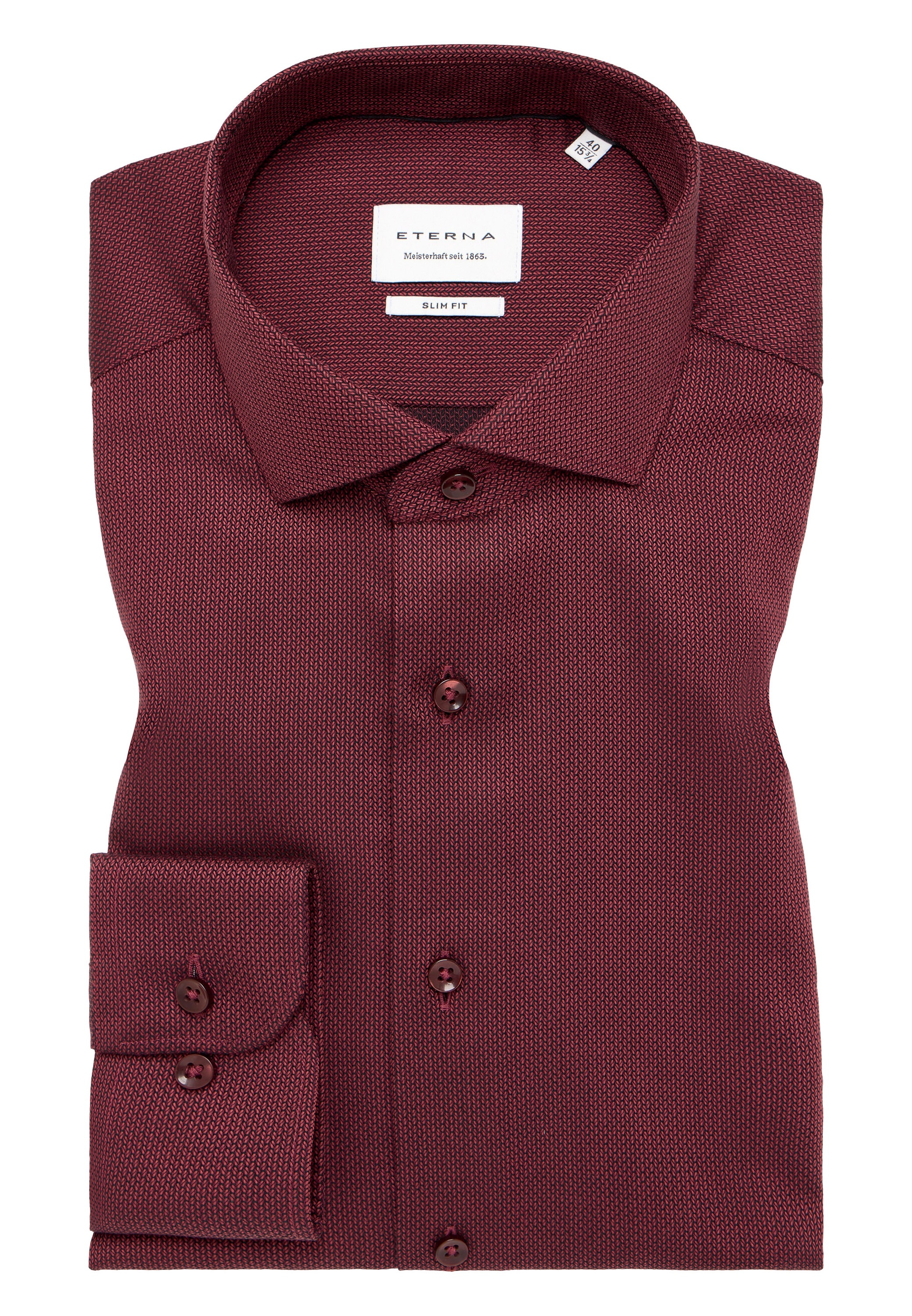Eterna Langarmhemd »SLIM FIT«, NON IRON (bügelfrei)